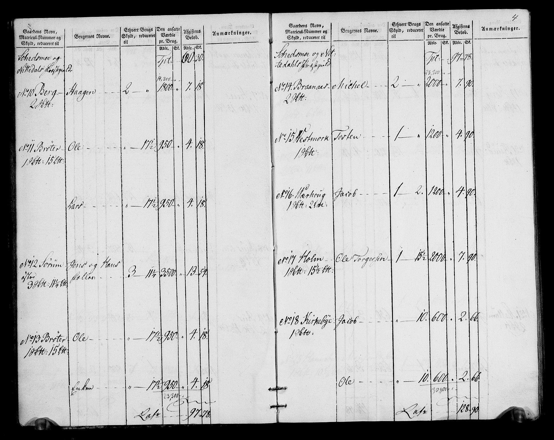 Rentekammeret inntil 1814, Realistisk ordnet avdeling, AV/RA-EA-4070/N/Ne/Nea/L0018: Nedre Romerike fogderi. Oppebørselsregister, 1803-1804, p. 5