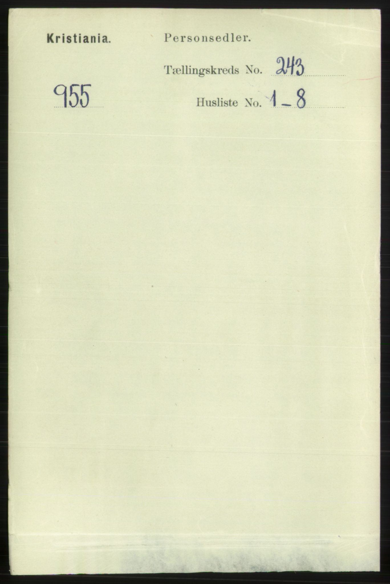 RA, 1891 census for 0301 Kristiania, 1891, p. 147805