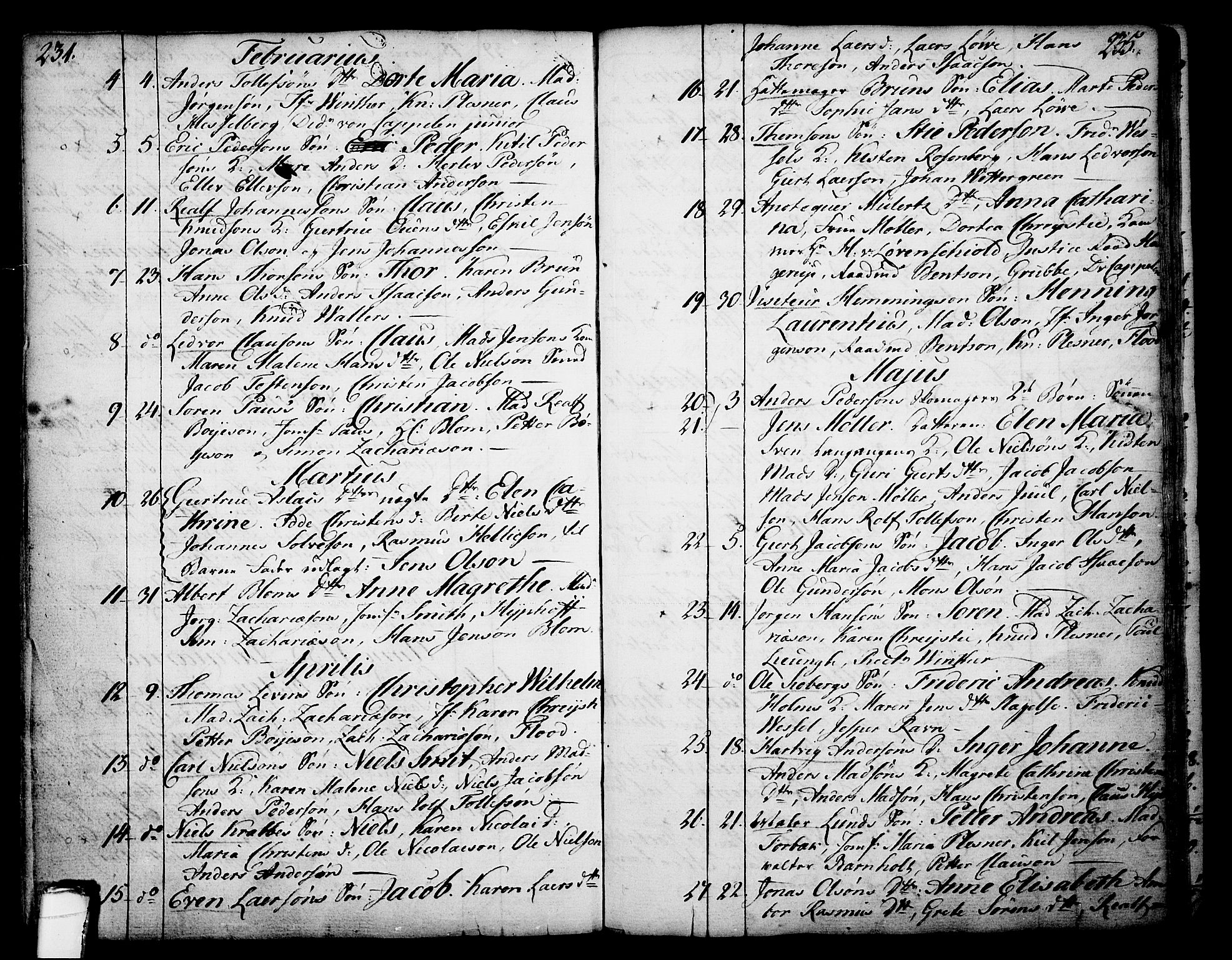 Skien kirkebøker, SAKO/A-302/F/Fa/L0003: Parish register (official) no. 3, 1755-1791, p. 234-235