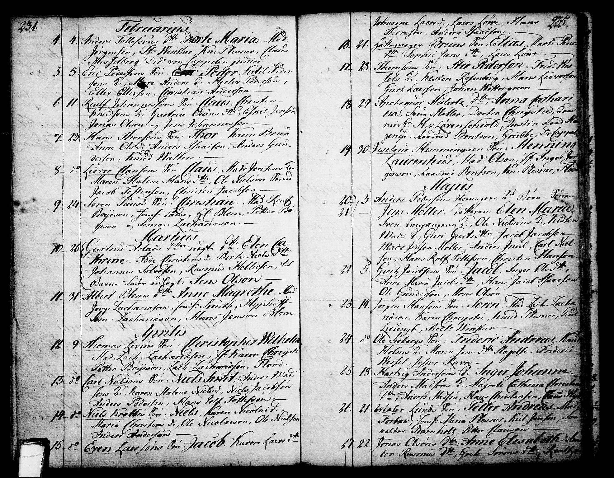 Skien kirkebøker, AV/SAKO-A-302/F/Fa/L0003: Parish register (official) no. 3, 1755-1791, p. 234-235