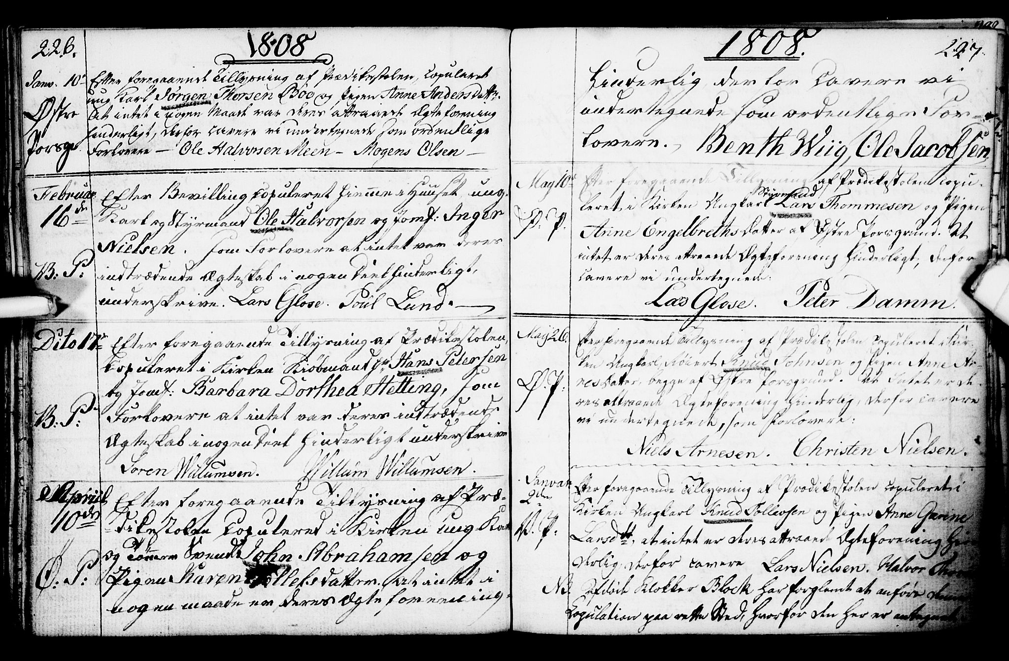 Porsgrunn kirkebøker , AV/SAKO-A-104/F/Fa/L0003: Parish register (official) no. 3, 1764-1814, p. 226-227