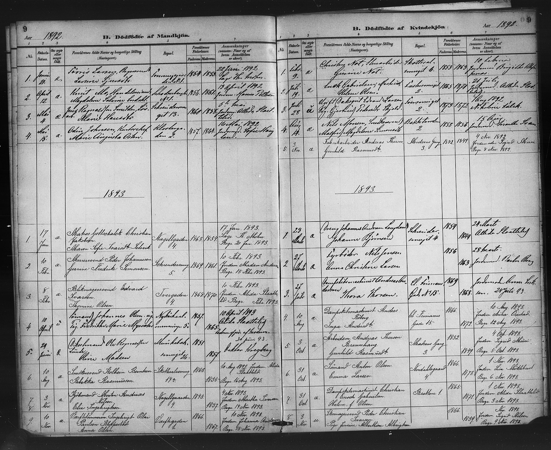 Nykirken Sokneprestembete, SAB/A-77101/H/Haa/L0048: Parish register (official) no. F 1, 1882-1916, p. 9