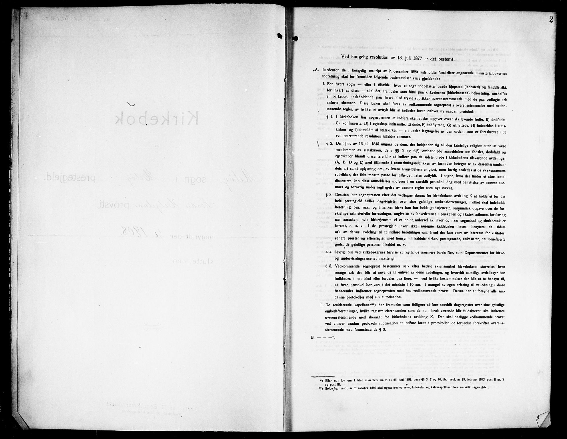 Ministerialprotokoller, klokkerbøker og fødselsregistre - Nordland, AV/SAT-A-1459/843/L0639: Parish register (copy) no. 843C08, 1908-1924, p. 2
