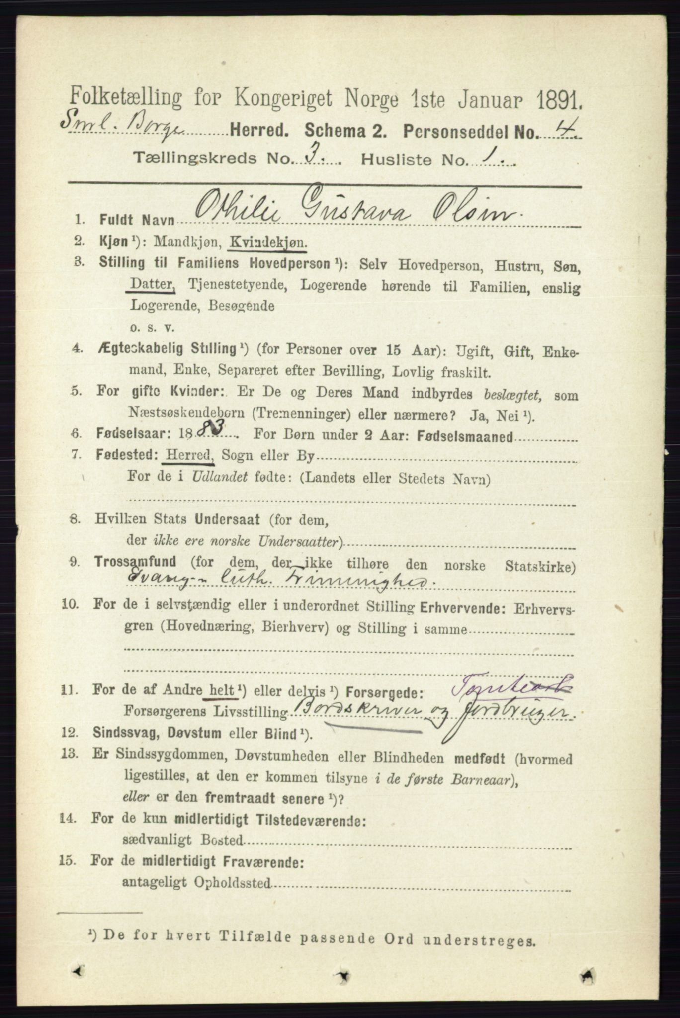 RA, 1891 census for 0113 Borge, 1891, p. 1372