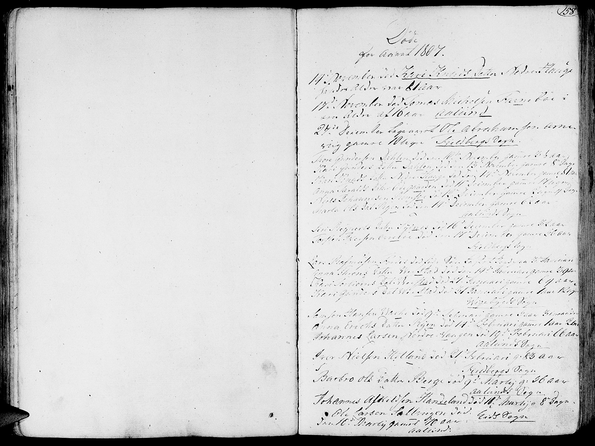 Fjelberg sokneprestembete, AV/SAB-A-75201/H/Haa: Parish register (official) no. A 3, 1788-1815, p. 158