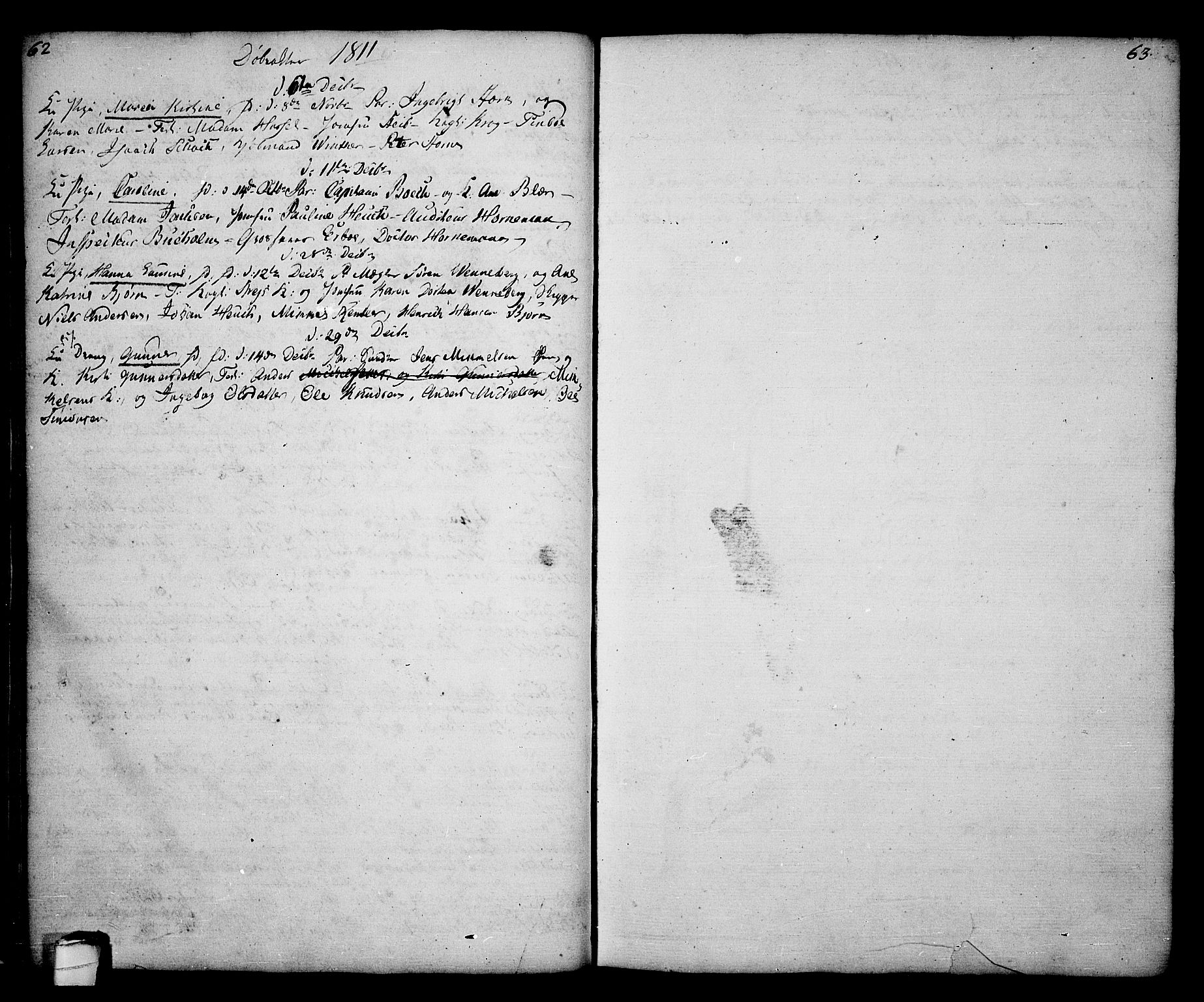 Kragerø kirkebøker, SAKO/A-278/G/Ga/L0001: Parish register (copy) no. 1 /1, 1806-1811, p. 62-63