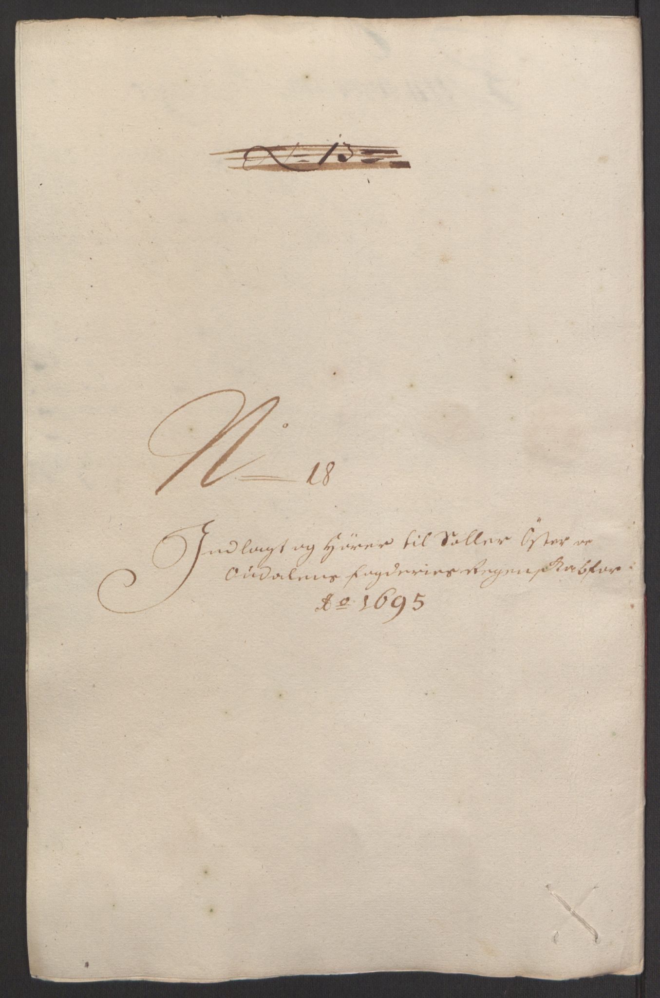 Rentekammeret inntil 1814, Reviderte regnskaper, Fogderegnskap, AV/RA-EA-4092/R13/L0833: Fogderegnskap Solør, Odal og Østerdal, 1695, p. 271