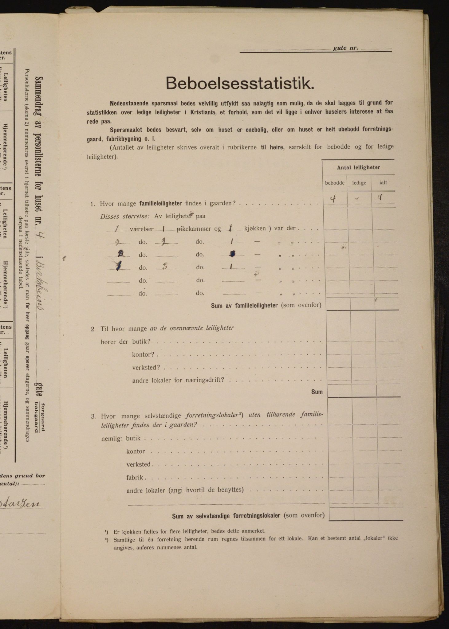 OBA, Municipal Census 1912 for Kristiania, 1912, p. 4925