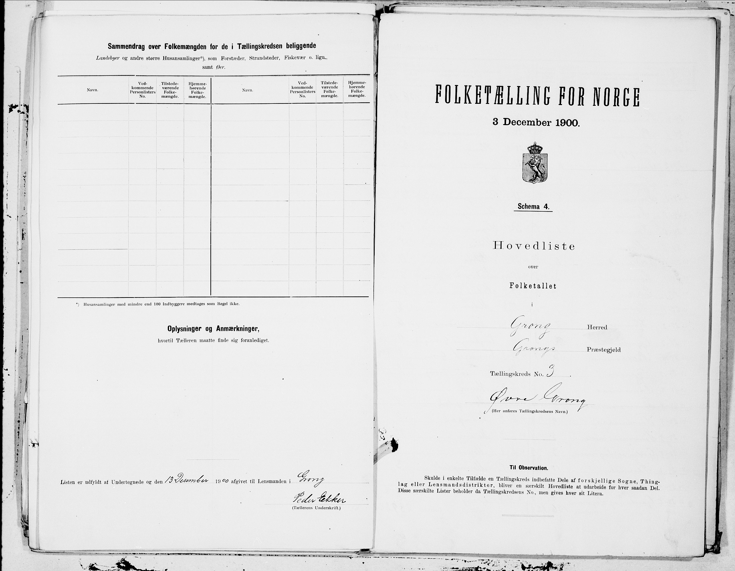 SAT, 1900 census for Grong, 1900, p. 7