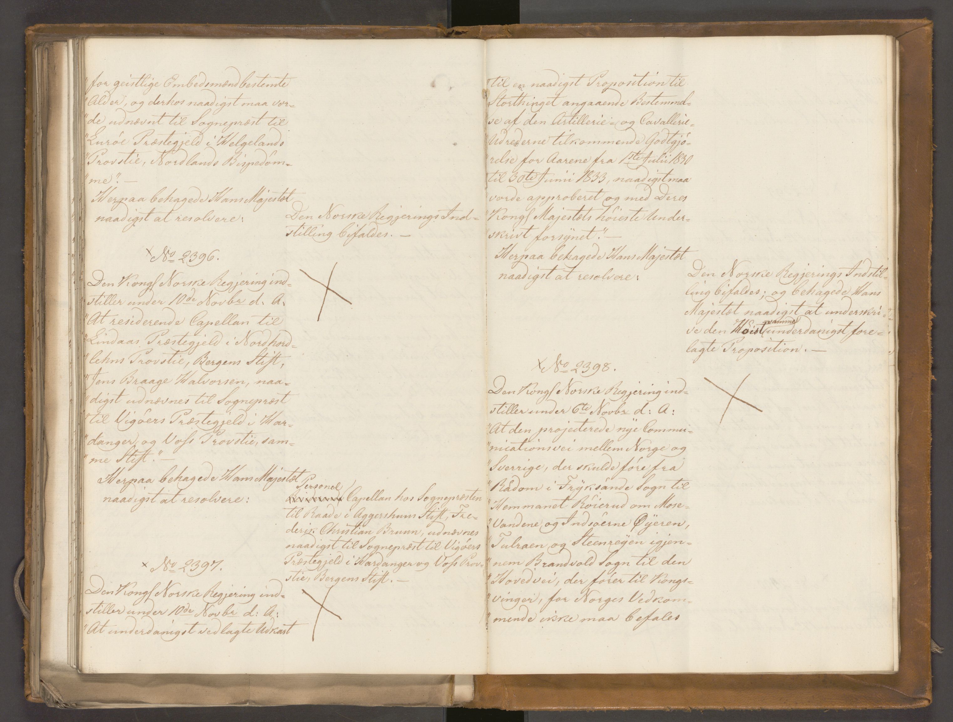 Statsrådssekretariatet, AV/RA-S-1001/A/Ab/L0029: Kgl. res. nr. 1921-2405 , 2. halvår, 1829