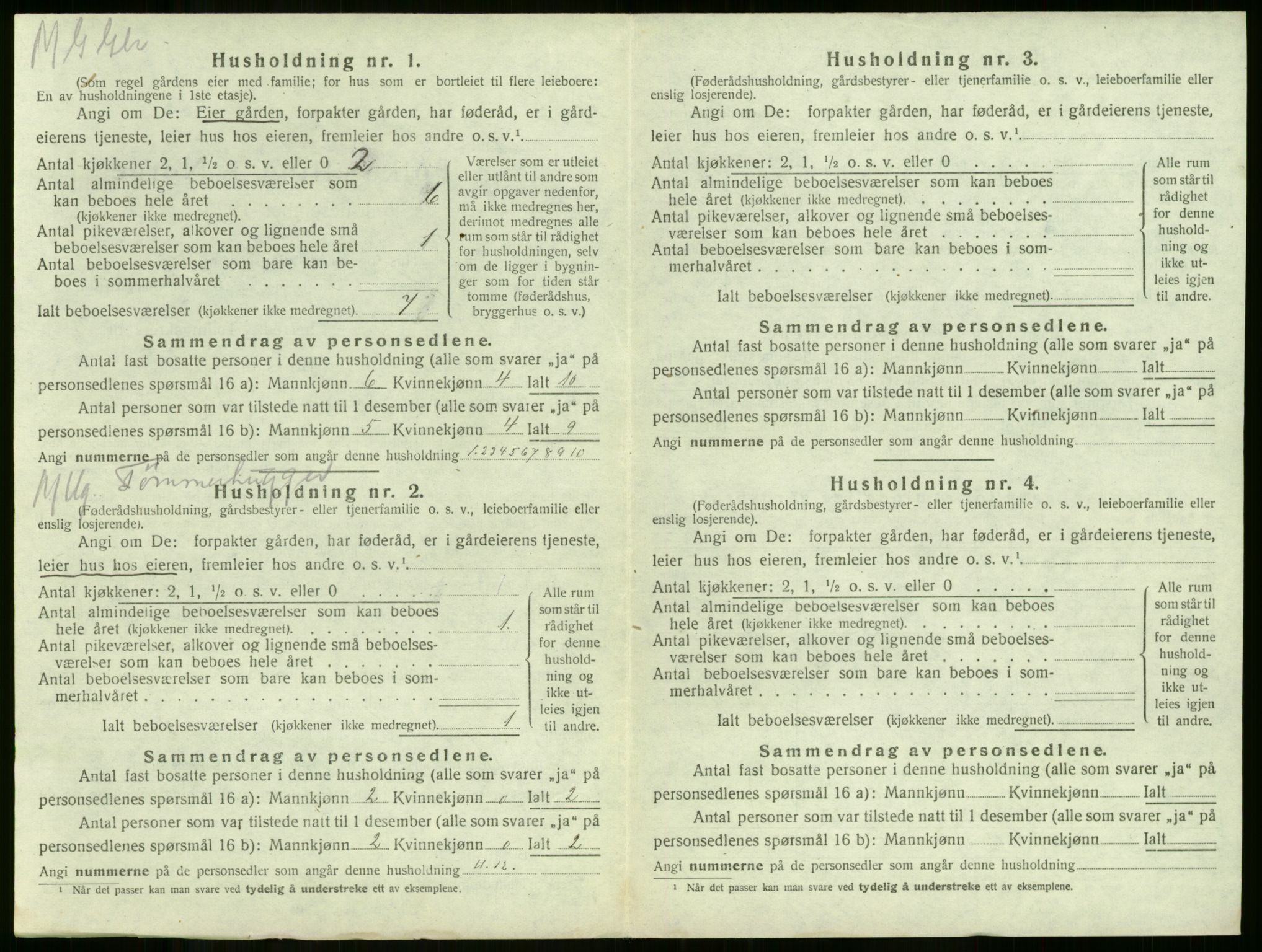 SAKO, 1920 census for Våle, 1920, p. 197