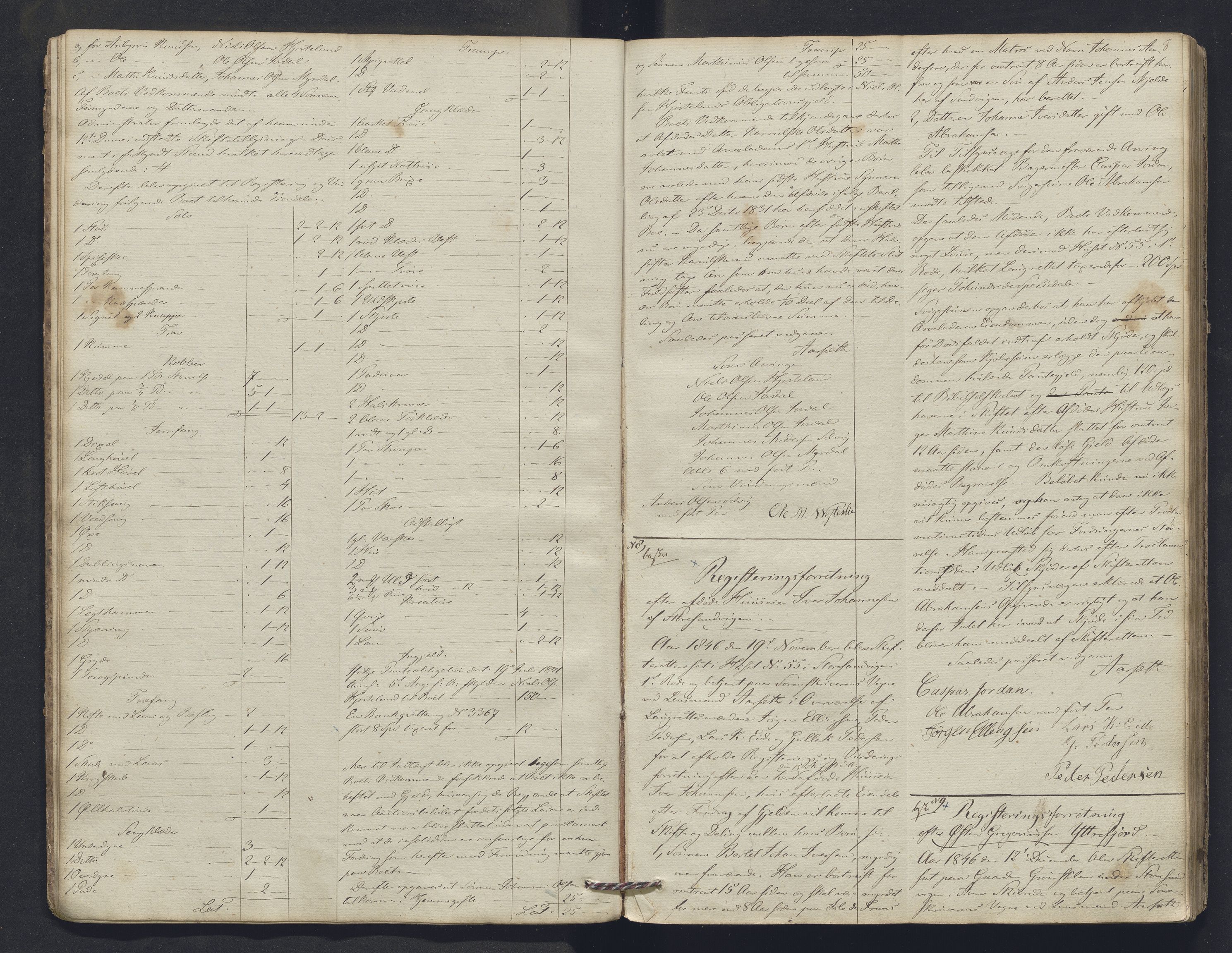 Nordhordland sorenskrivar, SAB/A-2901/1/H/Hb/L0004: Registreringsprotokollar, 1846-1852, p. 8