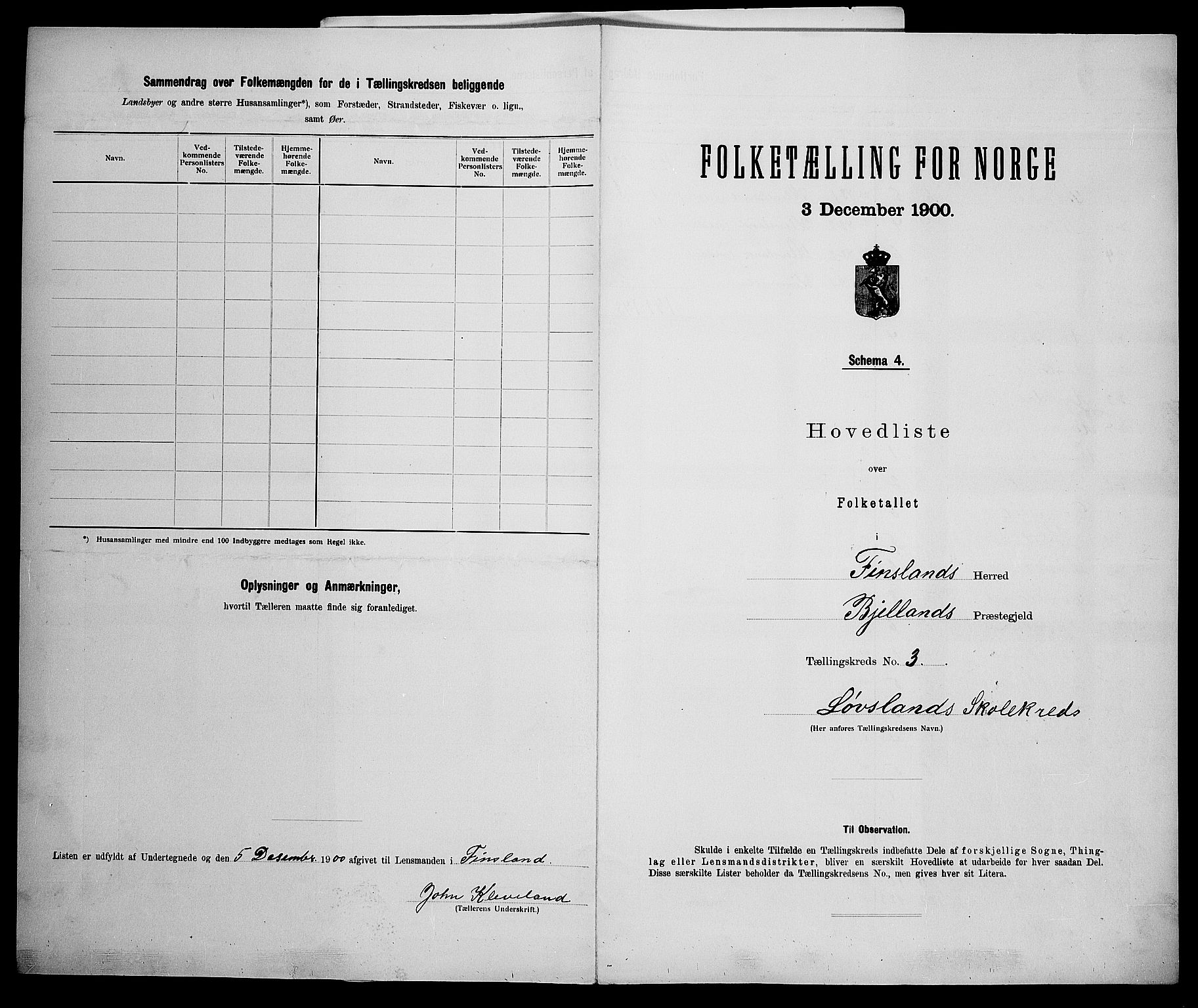 SAK, 1900 census for Finsland, 1900, p. 33