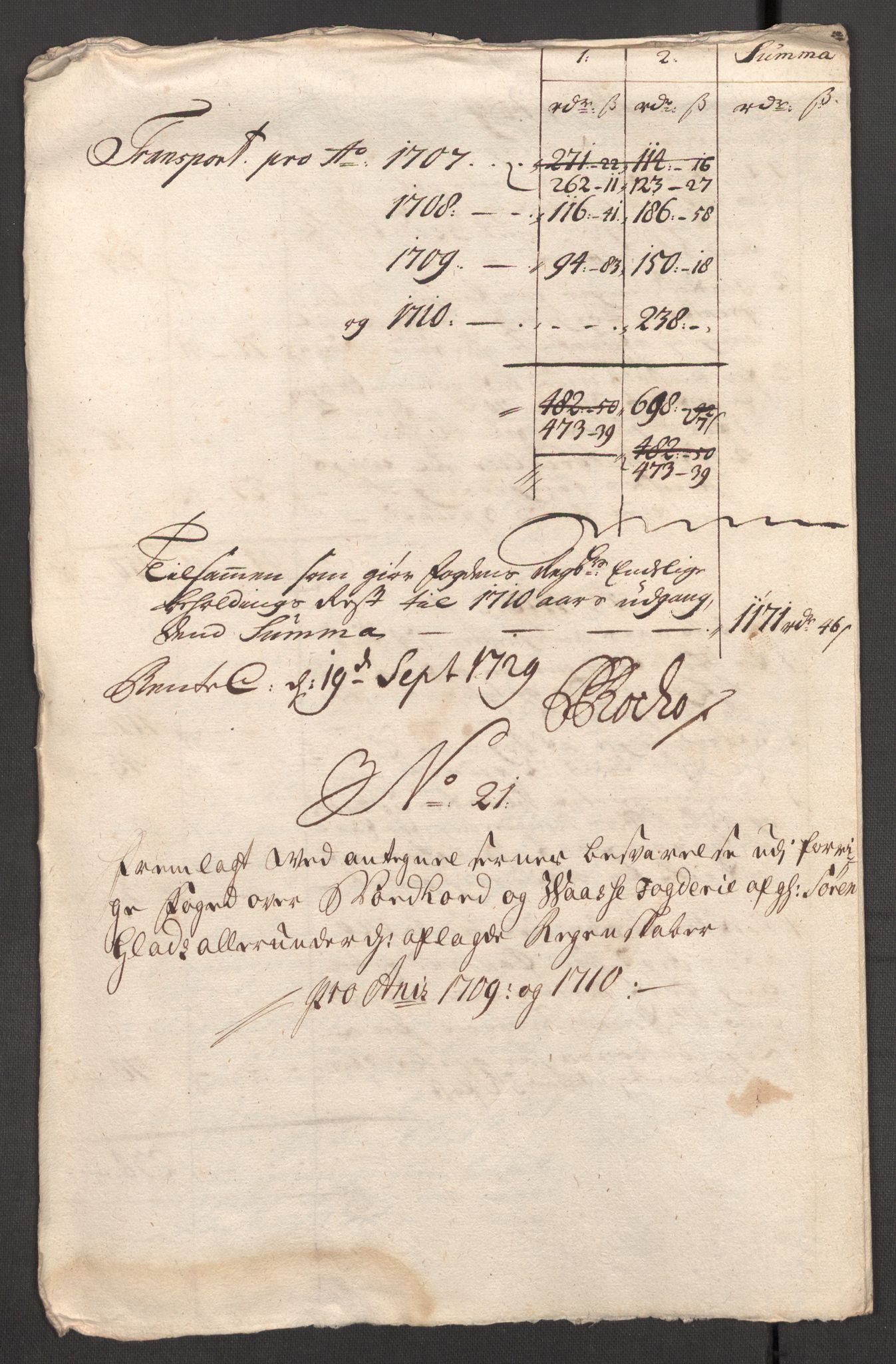 Rentekammeret inntil 1814, Reviderte regnskaper, Fogderegnskap, AV/RA-EA-4092/R51/L3191: Fogderegnskap Nordhordland og Voss, 1710, p. 379