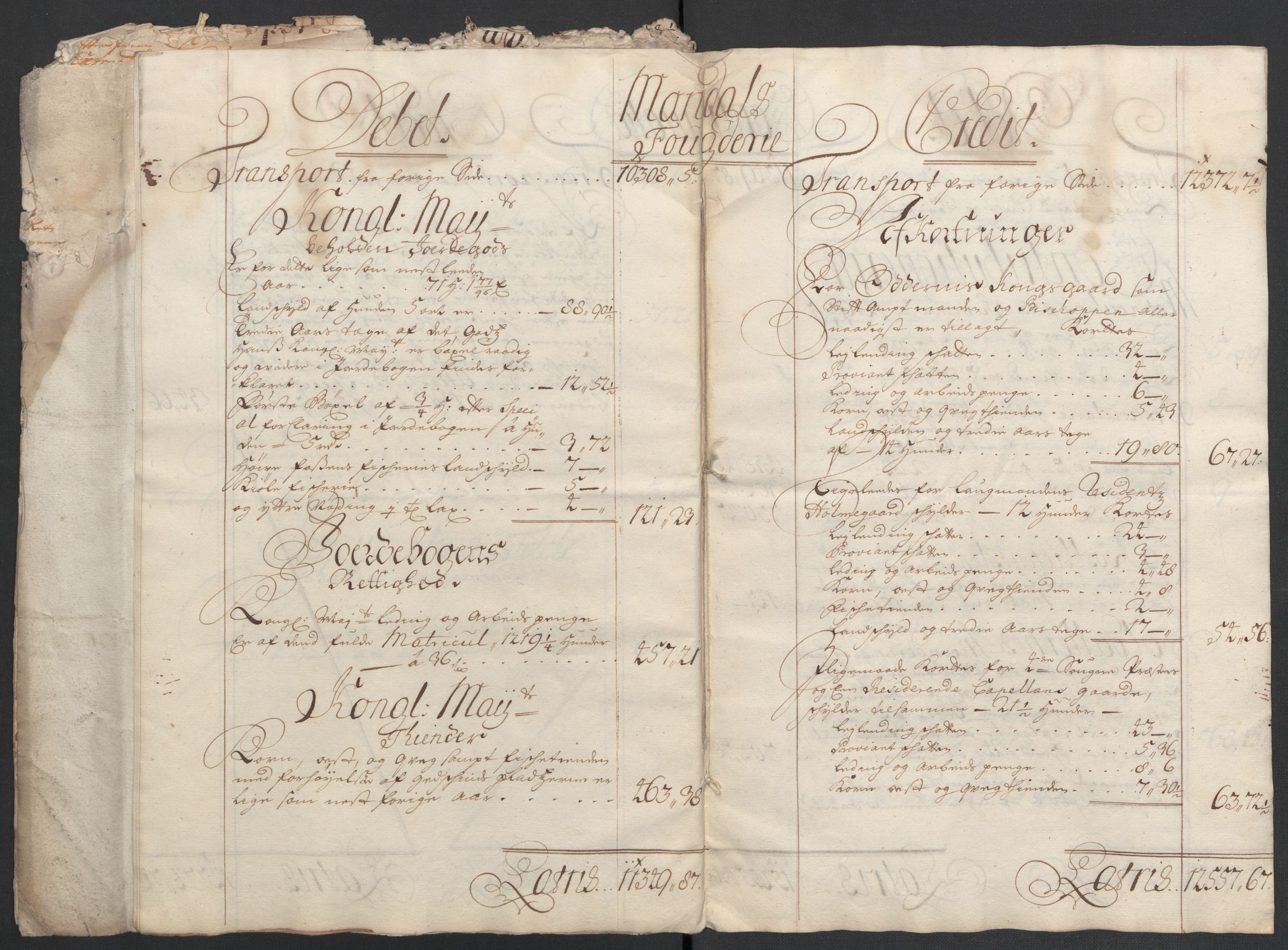 Rentekammeret inntil 1814, Reviderte regnskaper, Fogderegnskap, AV/RA-EA-4092/R43/L2552: Fogderegnskap Lista og Mandal, 1705-1709, p. 17