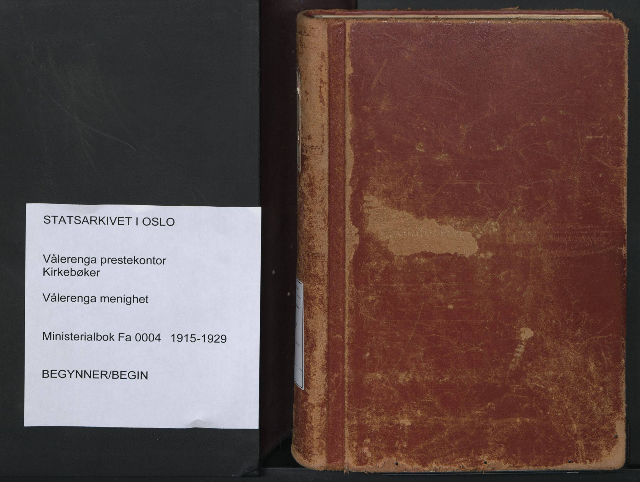 Vålerengen prestekontor Kirkebøker, SAO/A-10878/F/Fa/L0004: Parish register (official) no. 4, 1915-1929