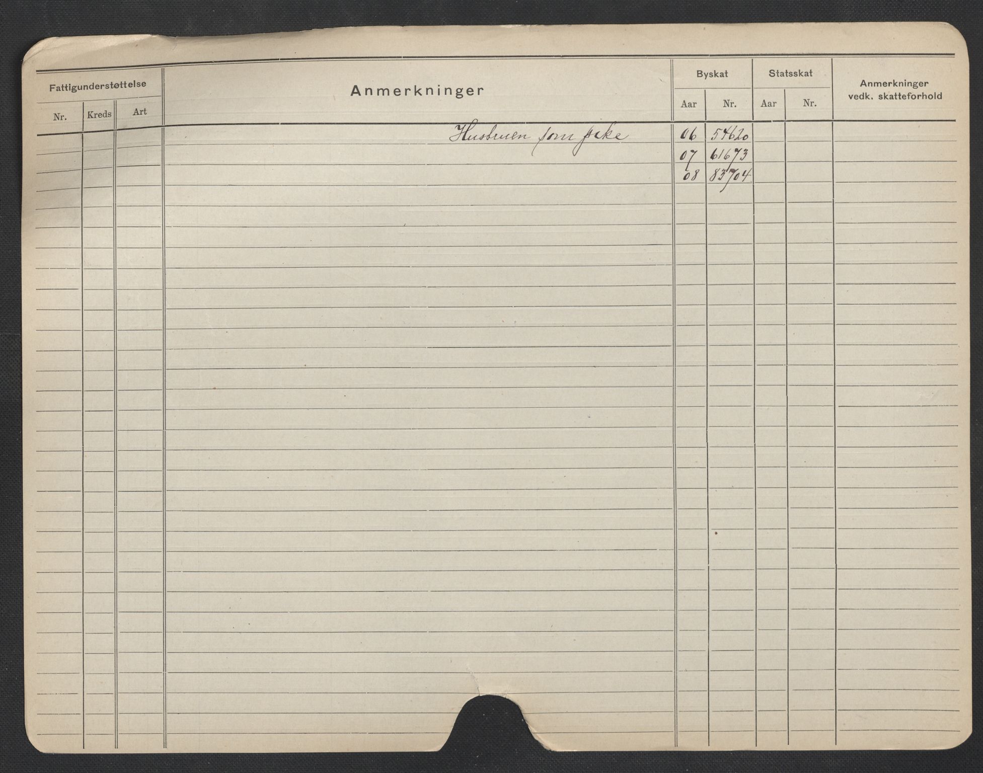 Oslo folkeregister, Registerkort, SAO/A-11715/F/Fa/Fac/L0007: Menn, 1906-1914, p. 801b
