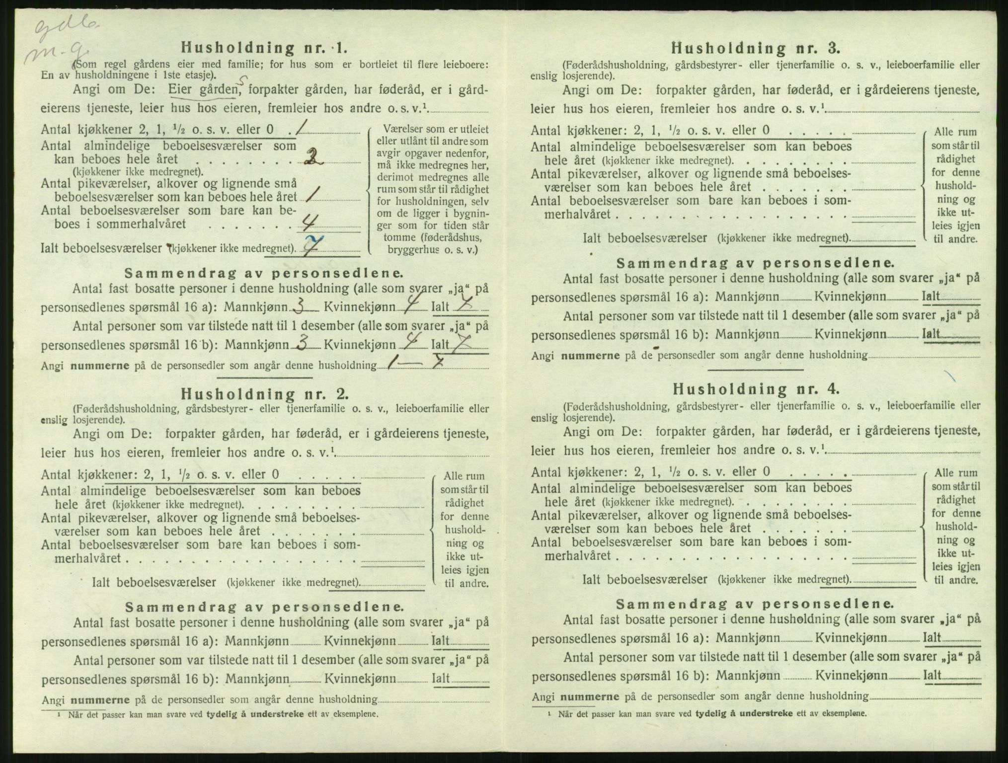 SAT, 1920 census for Sande (MR), 1920, p. 669