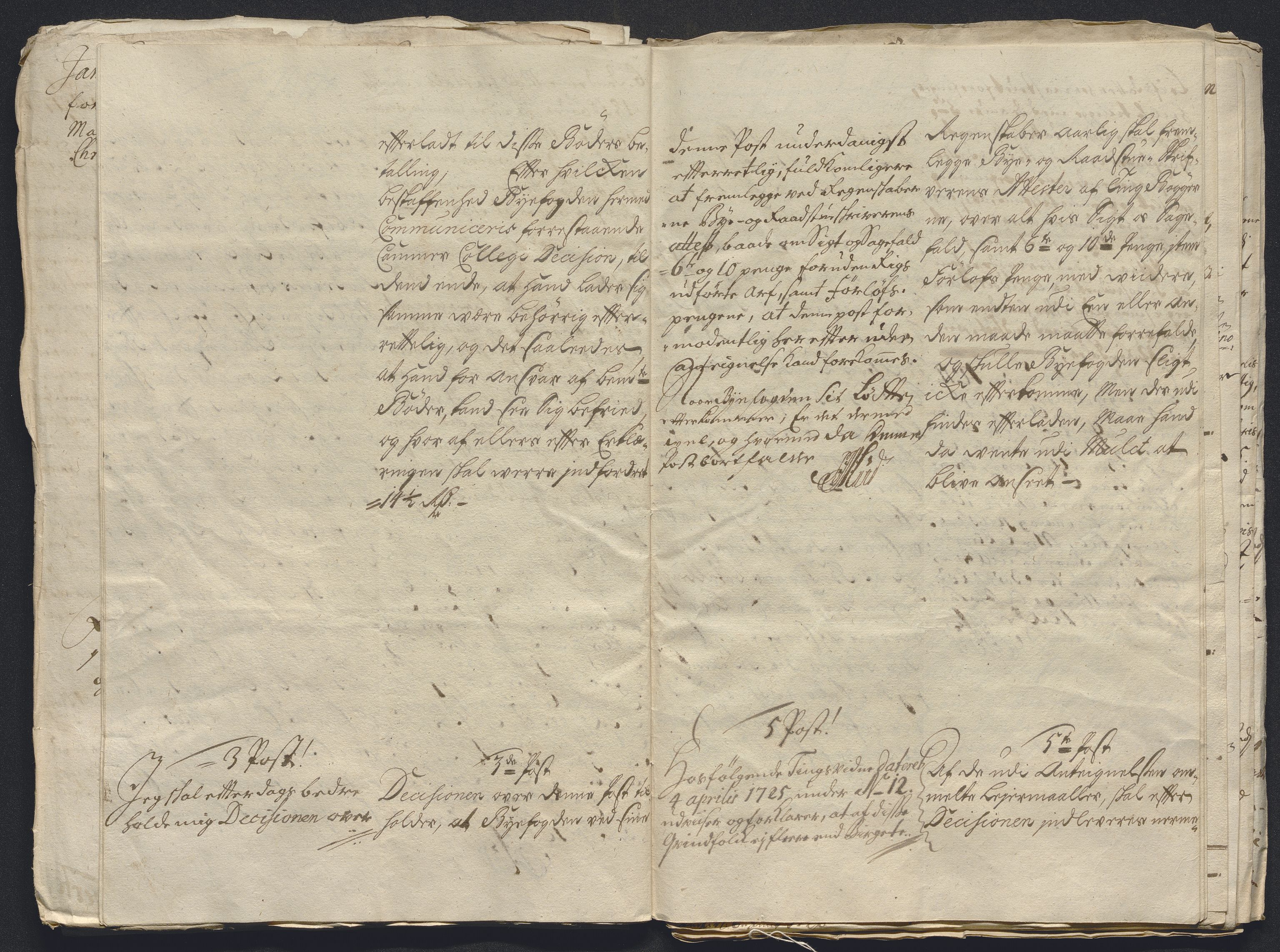 Rentekammeret inntil 1814, Reviderte regnskaper, Byregnskaper, AV/RA-EA-4066/R/Rm/L0286: [M19] Sikt og sakefall, 1719-1727, p. 278