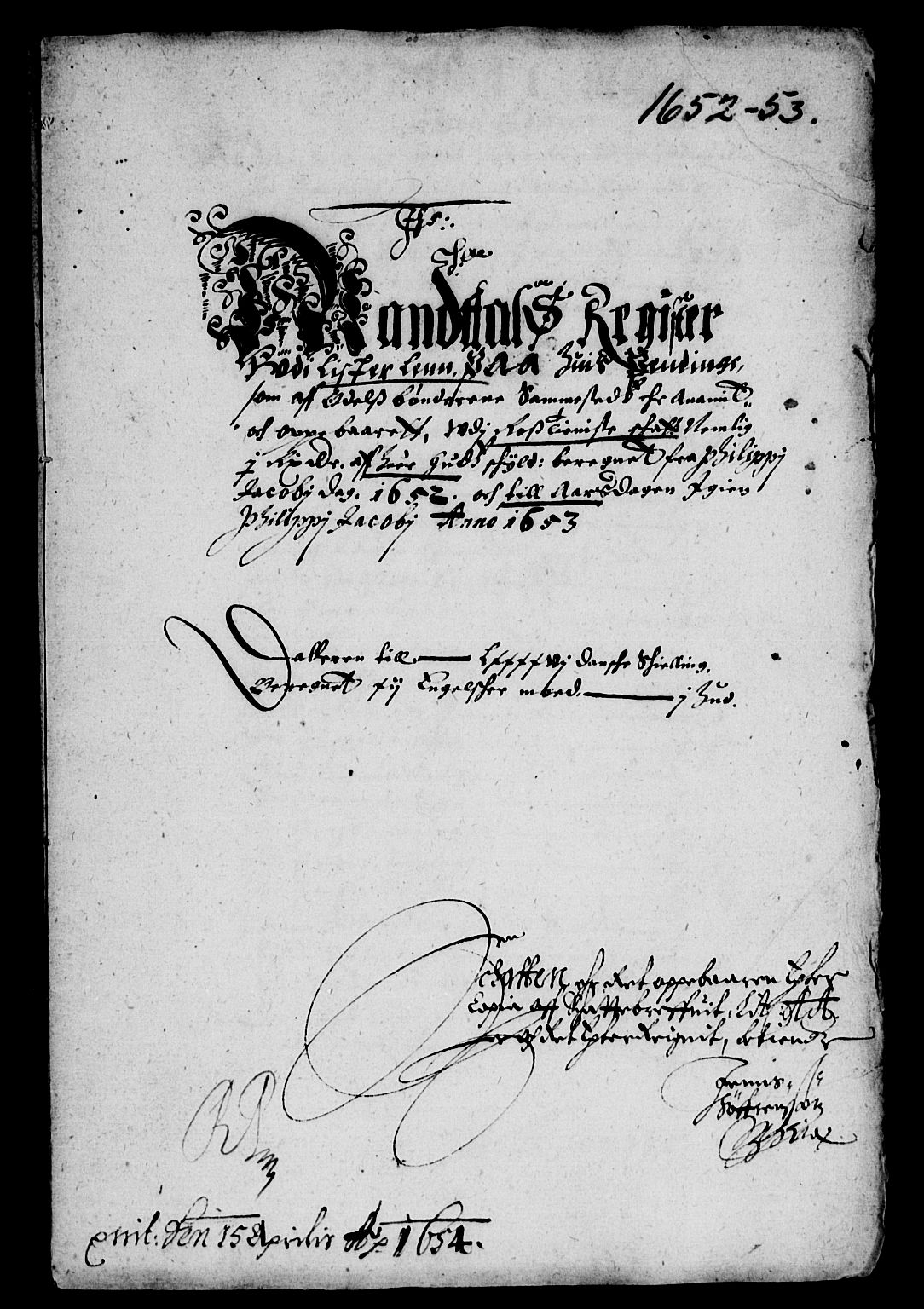 Rentekammeret inntil 1814, Reviderte regnskaper, Lensregnskaper, AV/RA-EA-5023/R/Rb/Rbr/L0019: Lista len, 1650-1653