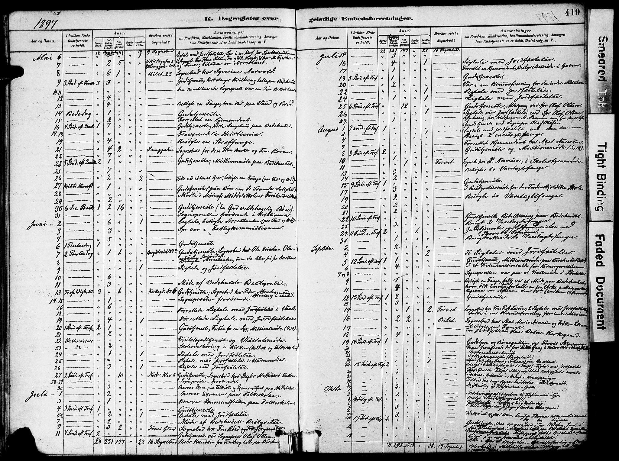Holmestrand kirkebøker, AV/SAKO-A-346/F/Fa/L0004: Parish register (official) no. 4, 1880-1901, p. 419