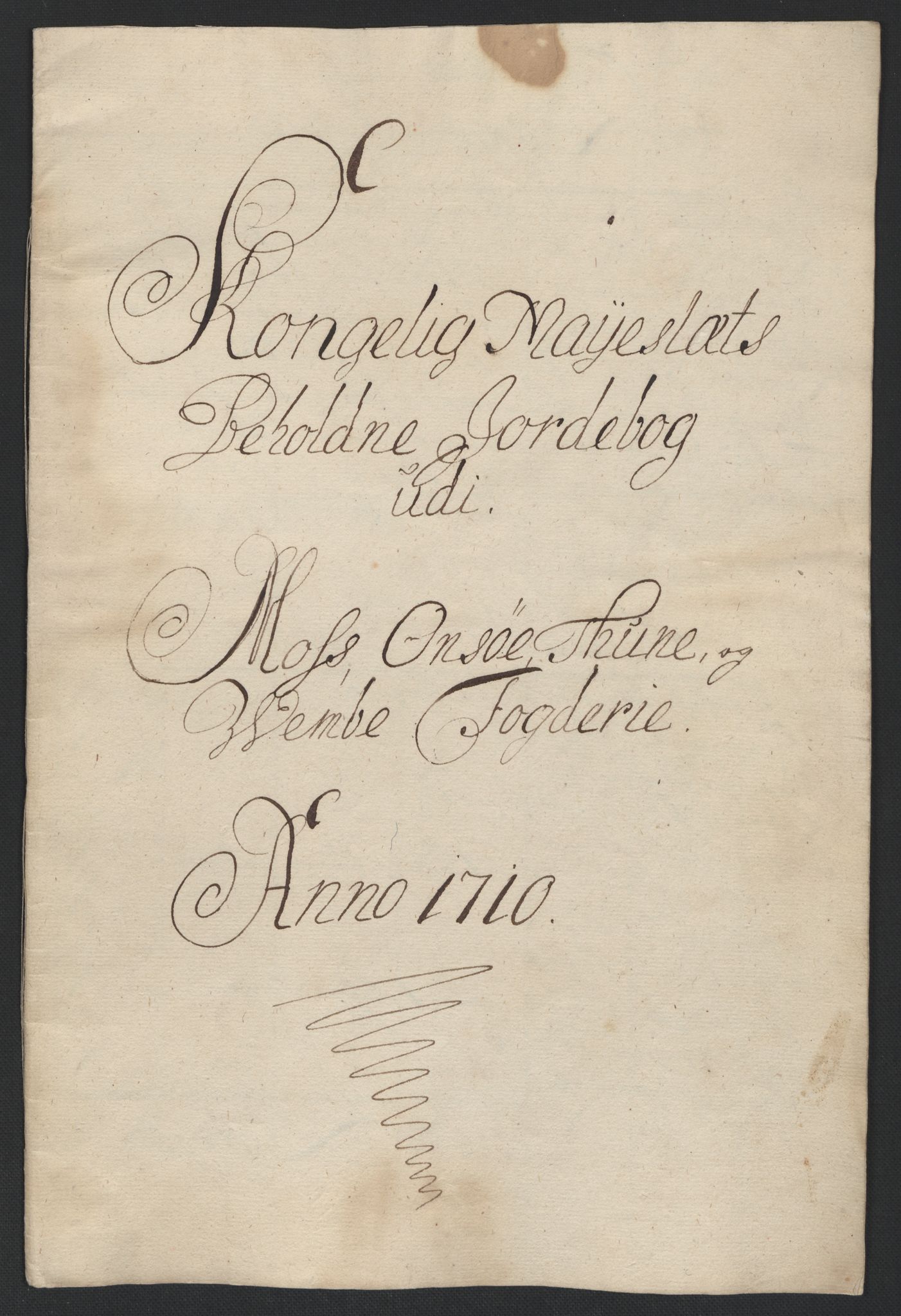 Rentekammeret inntil 1814, Reviderte regnskaper, Fogderegnskap, RA/EA-4092/R04/L0135: Fogderegnskap Moss, Onsøy, Tune, Veme og Åbygge, 1709-1710, p. 268