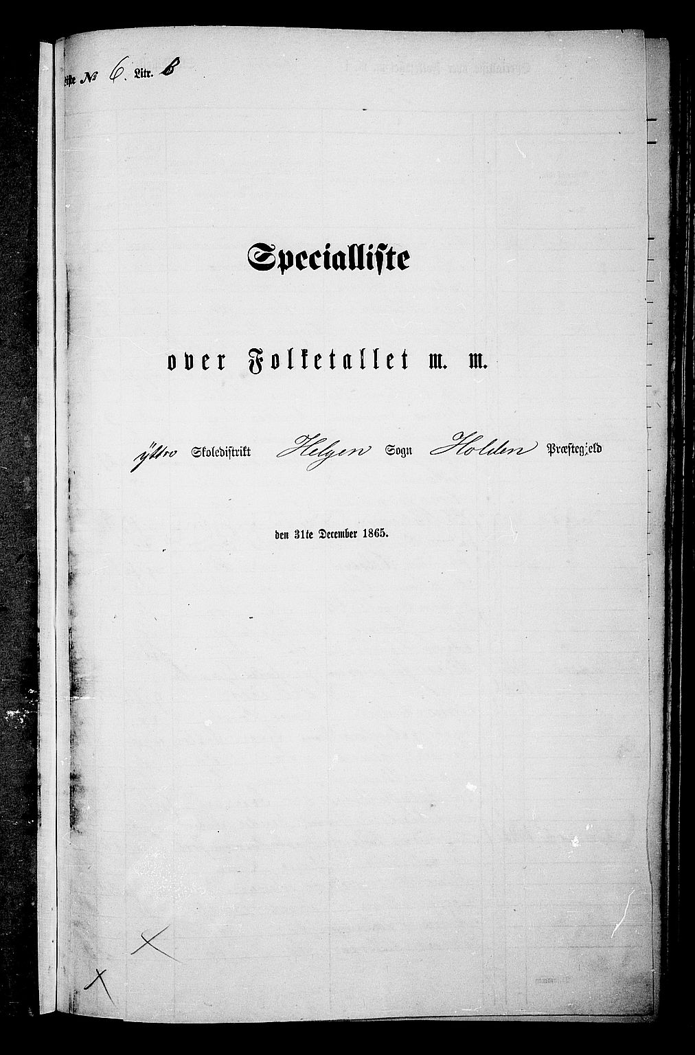 RA, 1865 census for Holla, 1865, p. 114