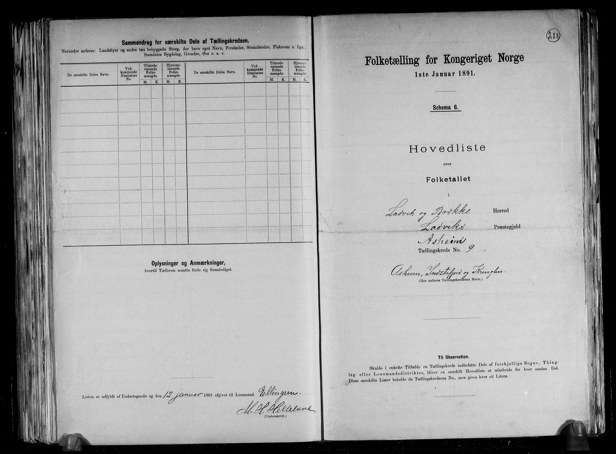 RA, 1891 census for 1415 Lavik og Brekke, 1891, p. 20