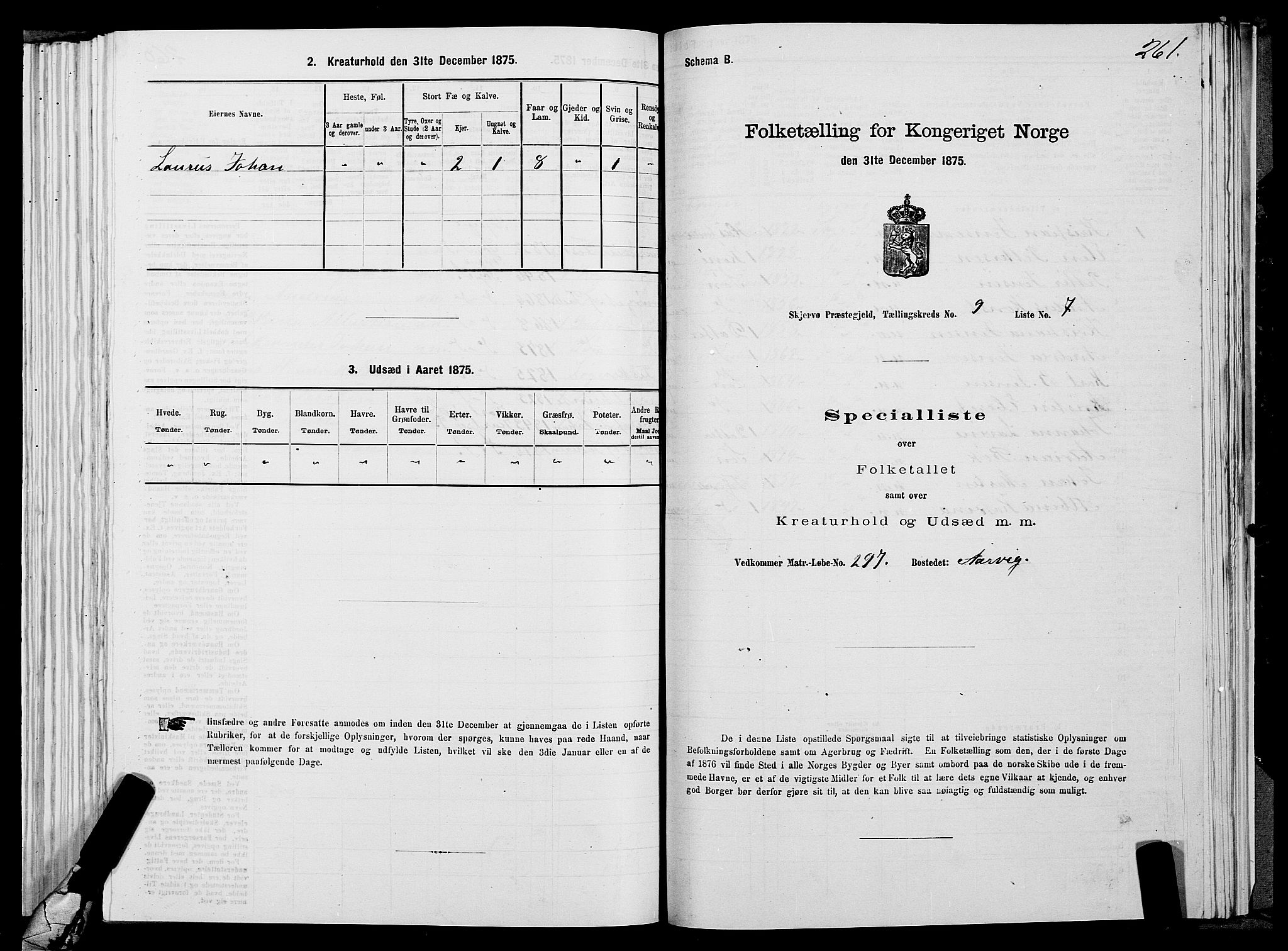 SATØ, 1875 census for 1941P Skjervøy, 1875, p. 6261