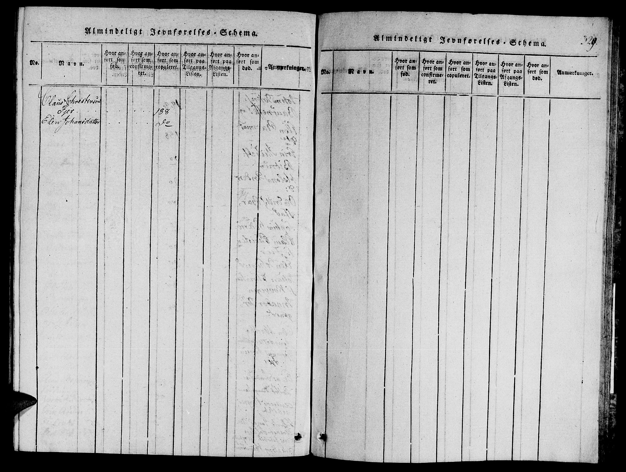 Ministerialprotokoller, klokkerbøker og fødselsregistre - Nord-Trøndelag, SAT/A-1458/770/L0588: Parish register (official) no. 770A02, 1819-1823, p. 329