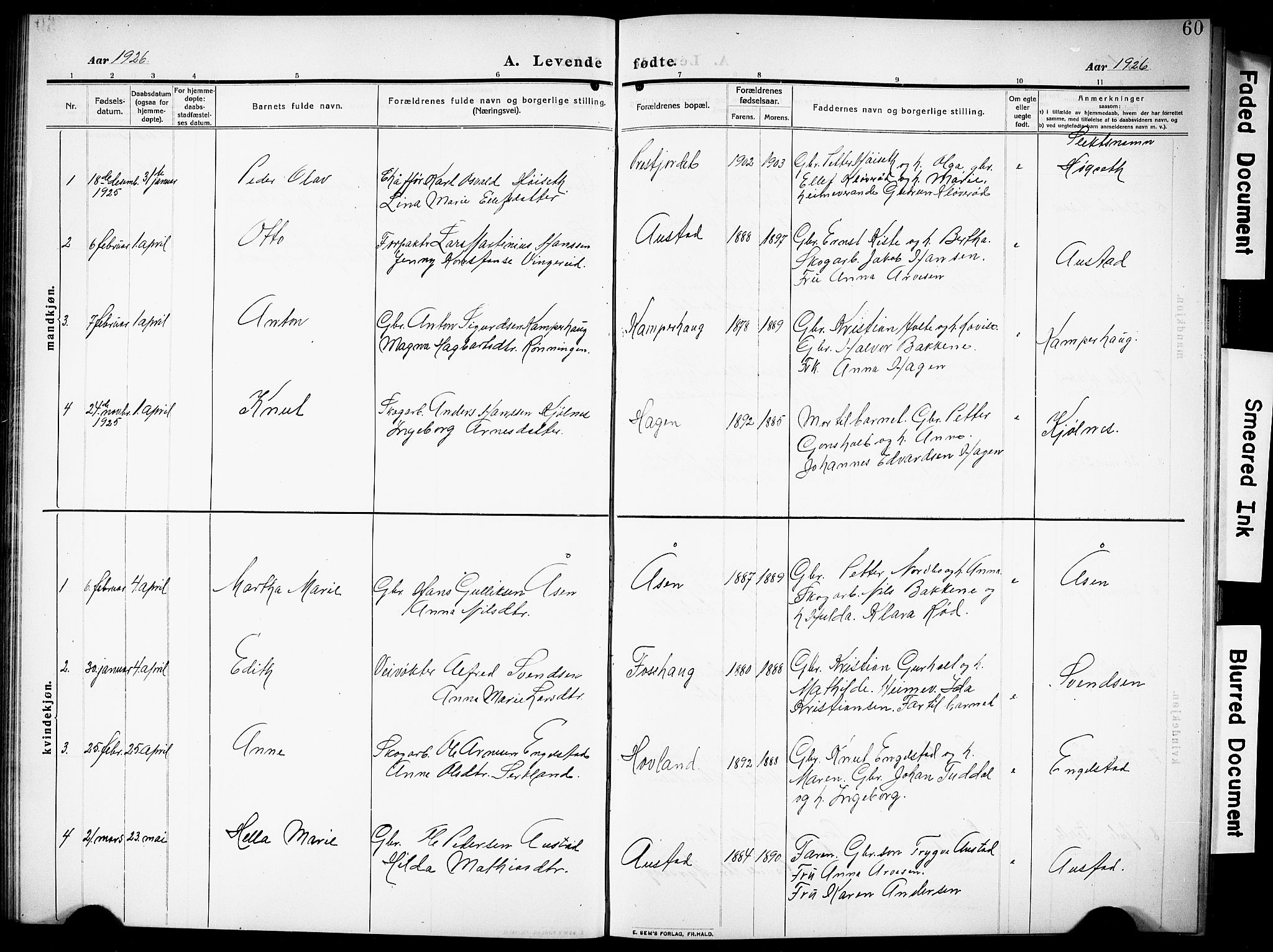 Siljan kirkebøker, SAKO/A-300/G/Ga/L0003: Parish register (copy) no. 3, 1909-1927, p. 60