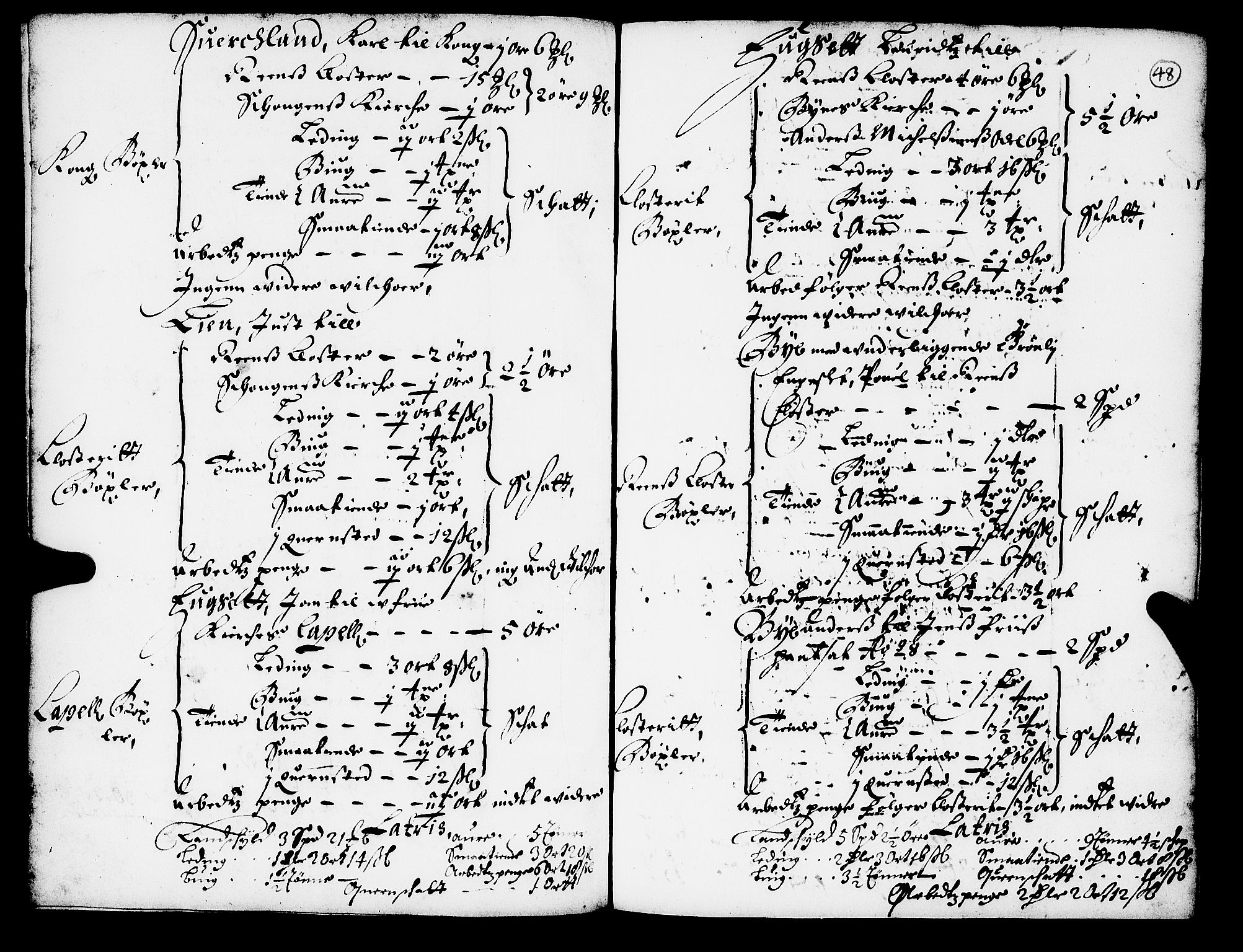 Rentekammeret inntil 1814, Realistisk ordnet avdeling, AV/RA-EA-4070/N/Nb/Nba/L0052: Strinda len, 1667, p. 47b-48a