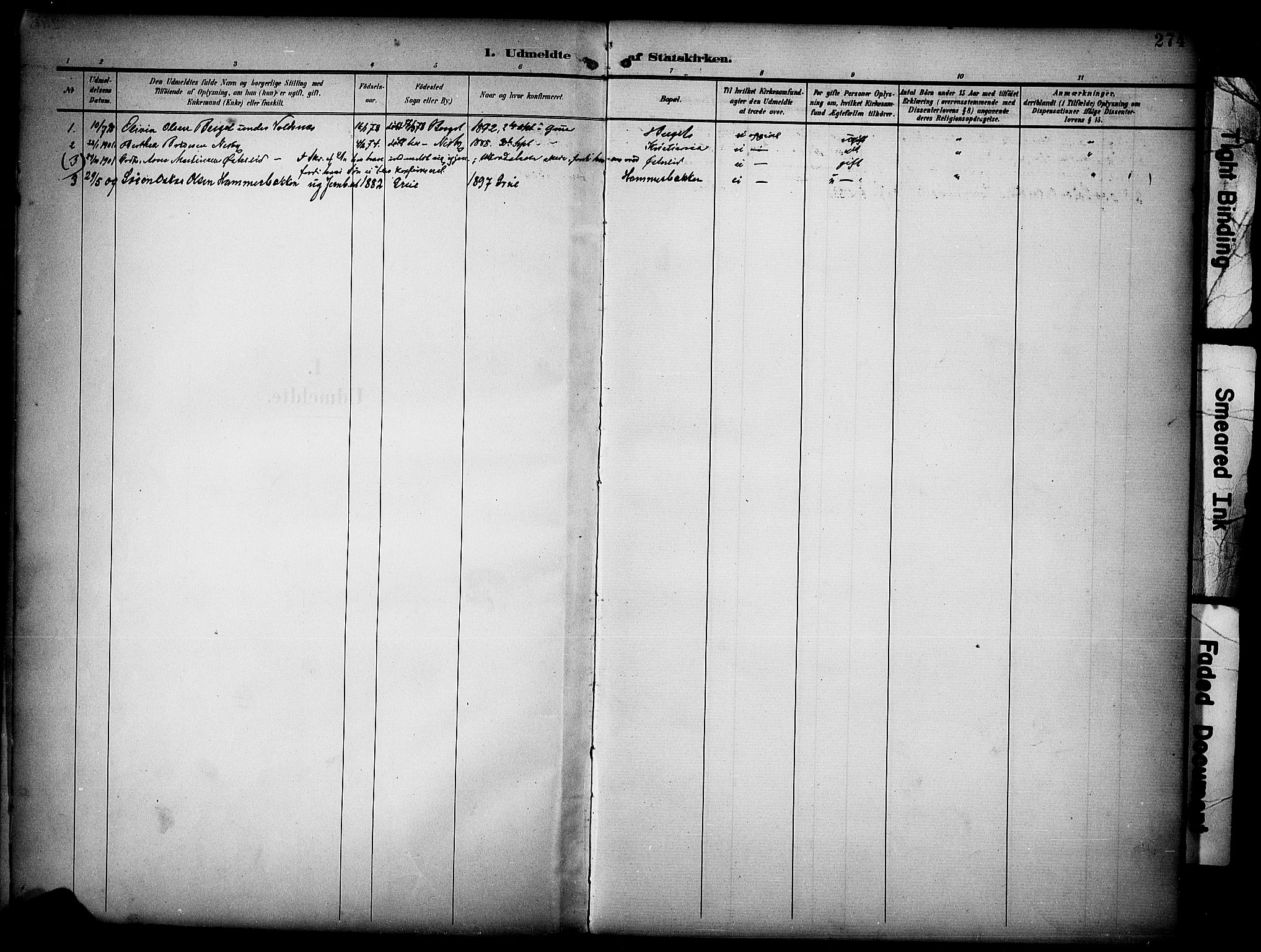 Grue prestekontor, SAH/PREST-036/H/Ha/Haa/L0013: Parish register (official) no. 13, 1898-1910, p. 274