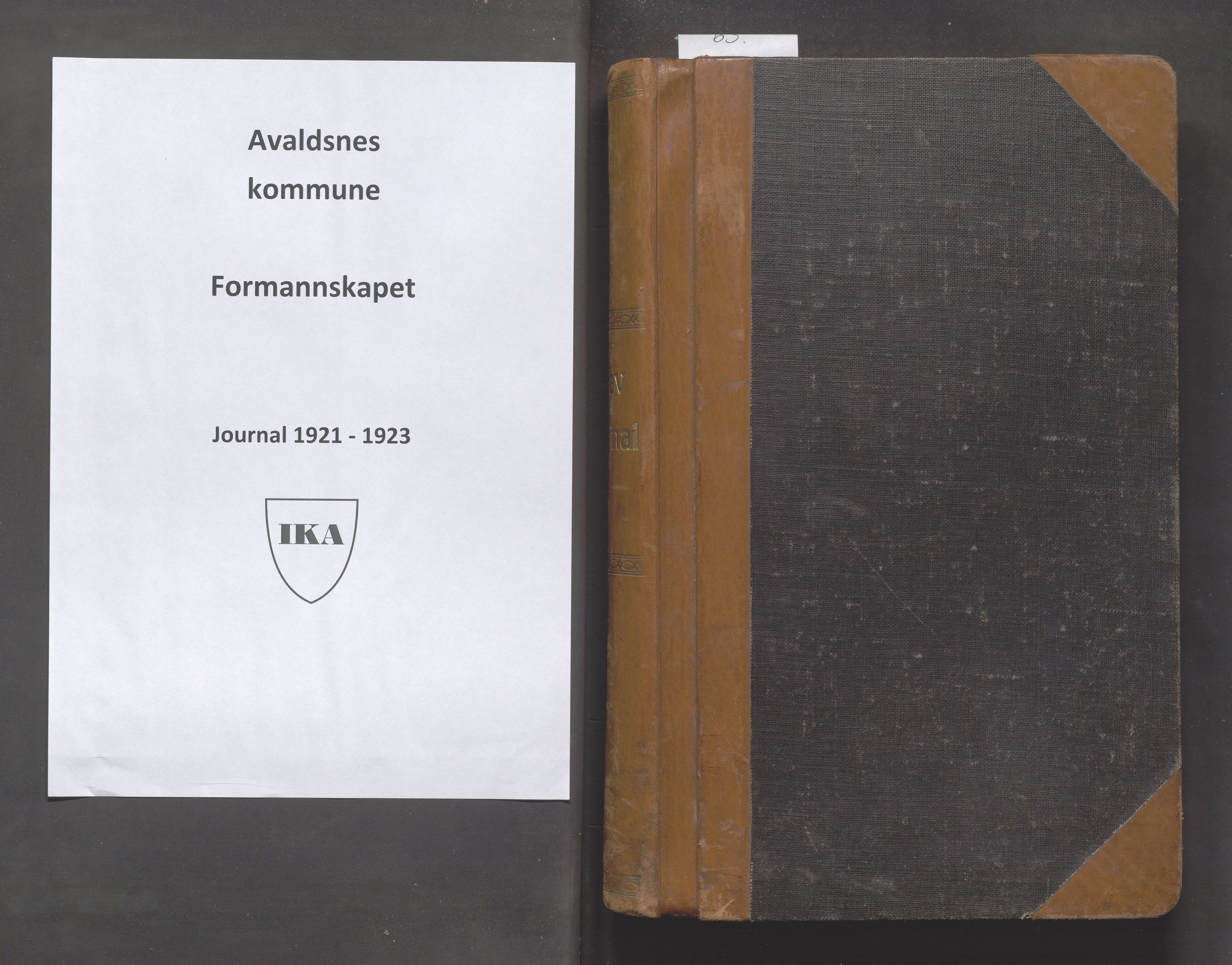 Avaldsnes kommune - Formannskapet, IKAR/K-101651/C/Ca/L0008: Journal, 1921-1923