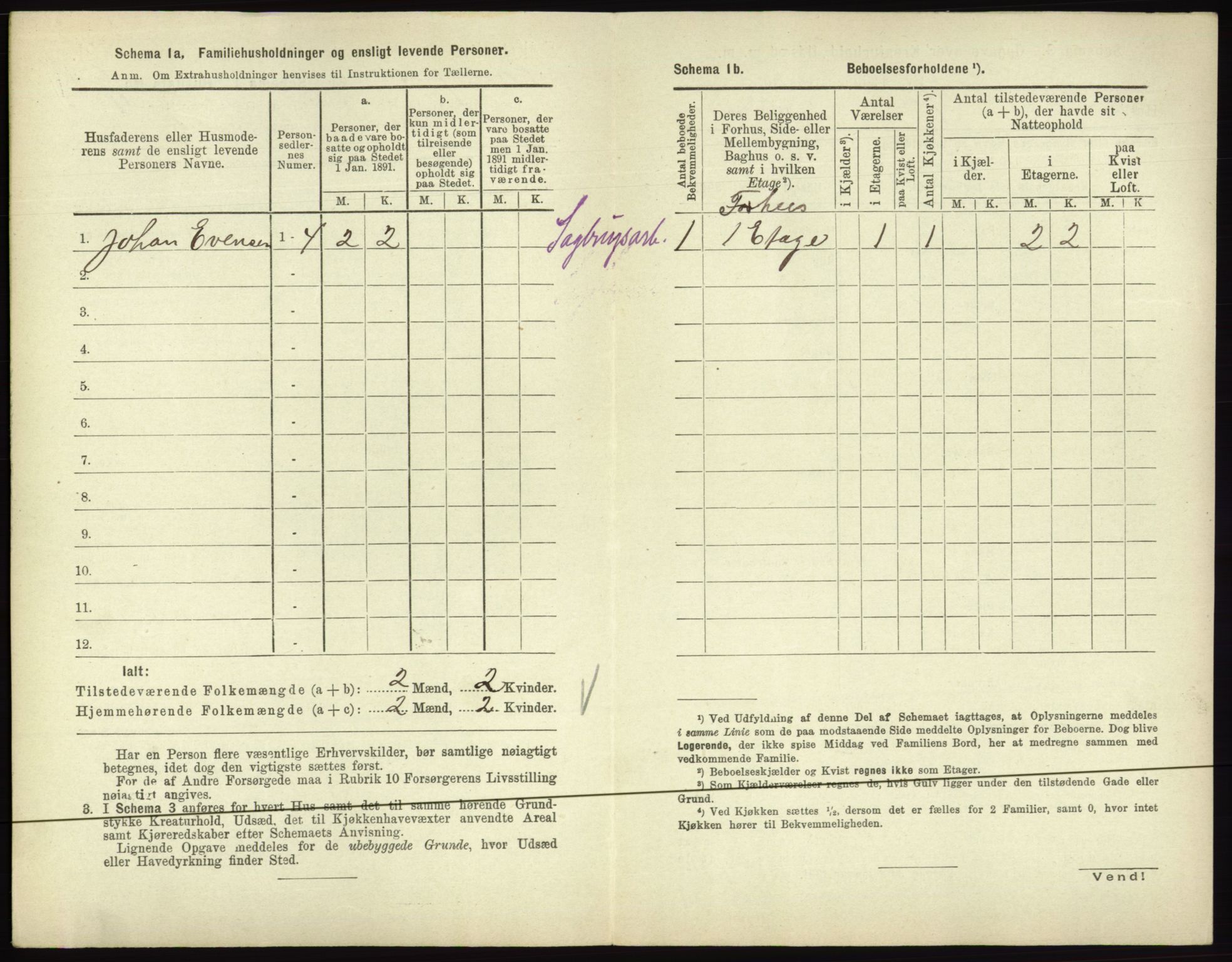 RA, 1891 census for 0601 Hønefoss, 1891, p. 200