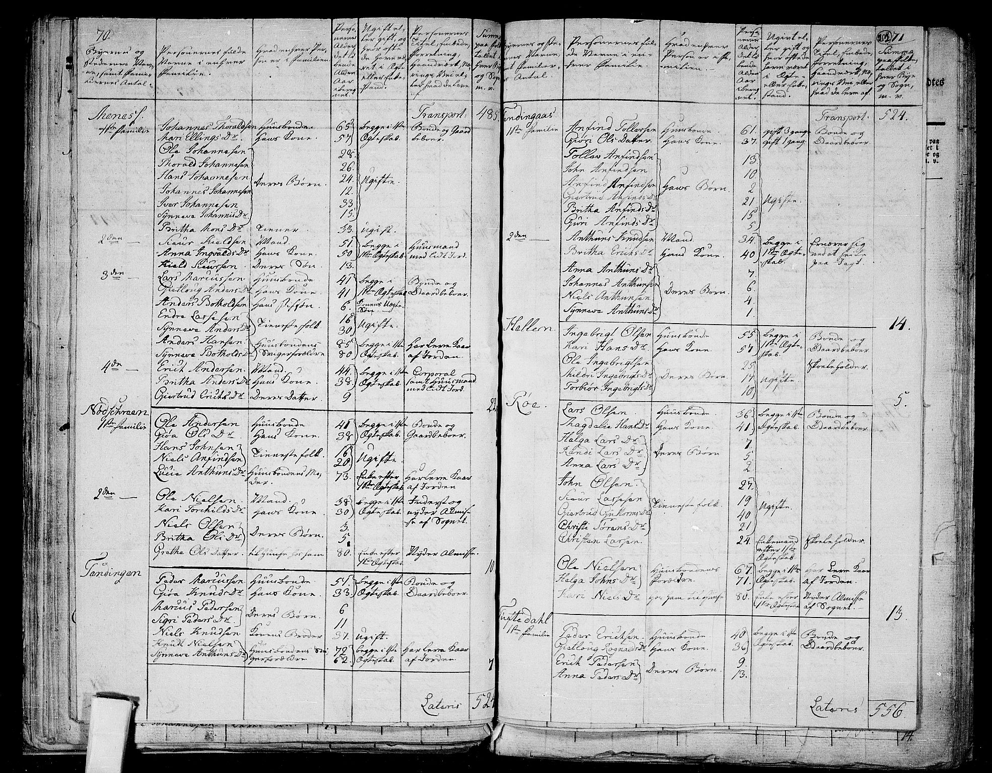 RA, 1801 census for 1419P Leikanger, 1801, p. 201b-202a