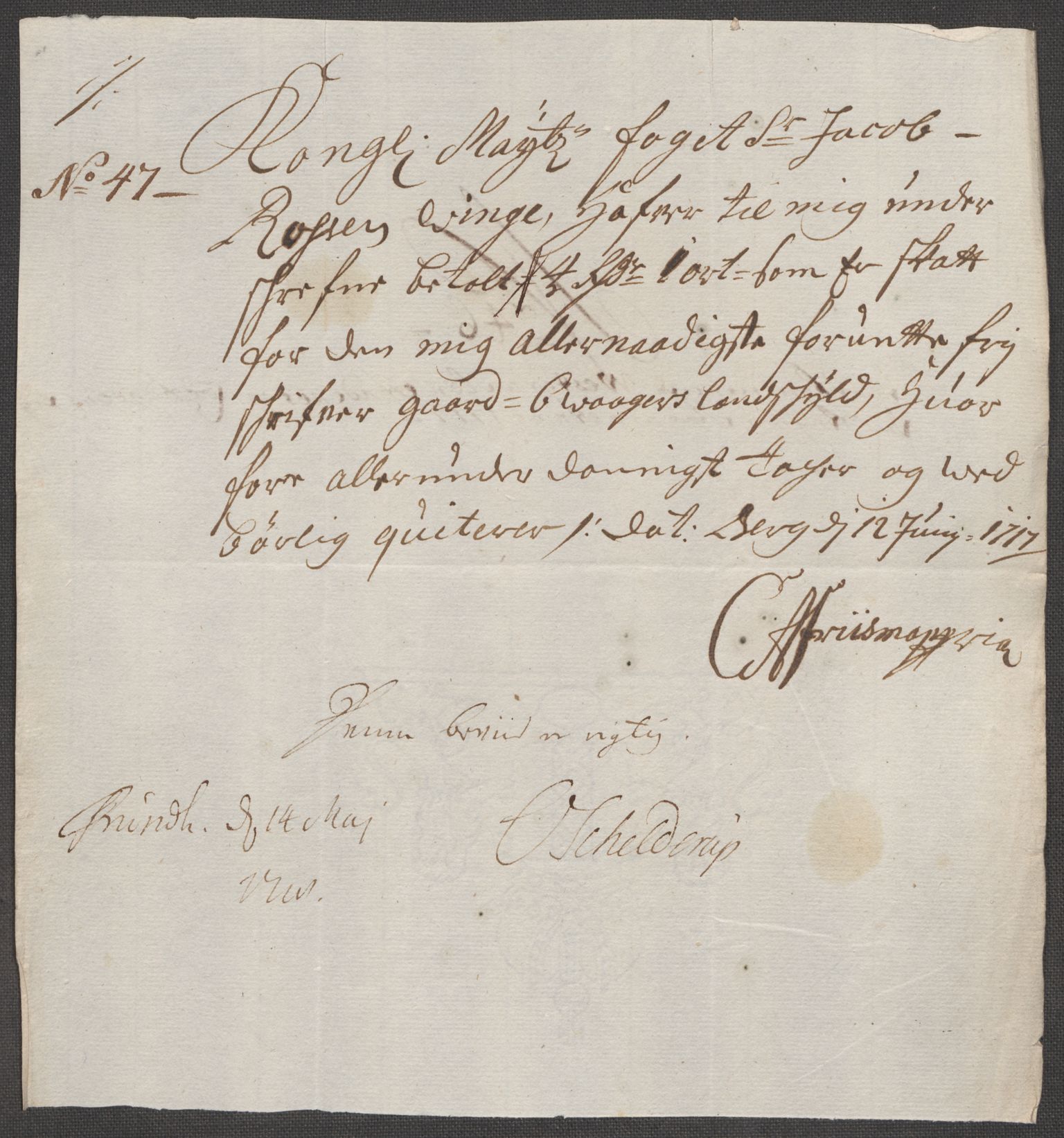 Rentekammeret inntil 1814, Reviderte regnskaper, Fogderegnskap, AV/RA-EA-4092/R67/L4683: Fogderegnskap Vesterålen, Andenes og Lofoten, 1717, p. 253