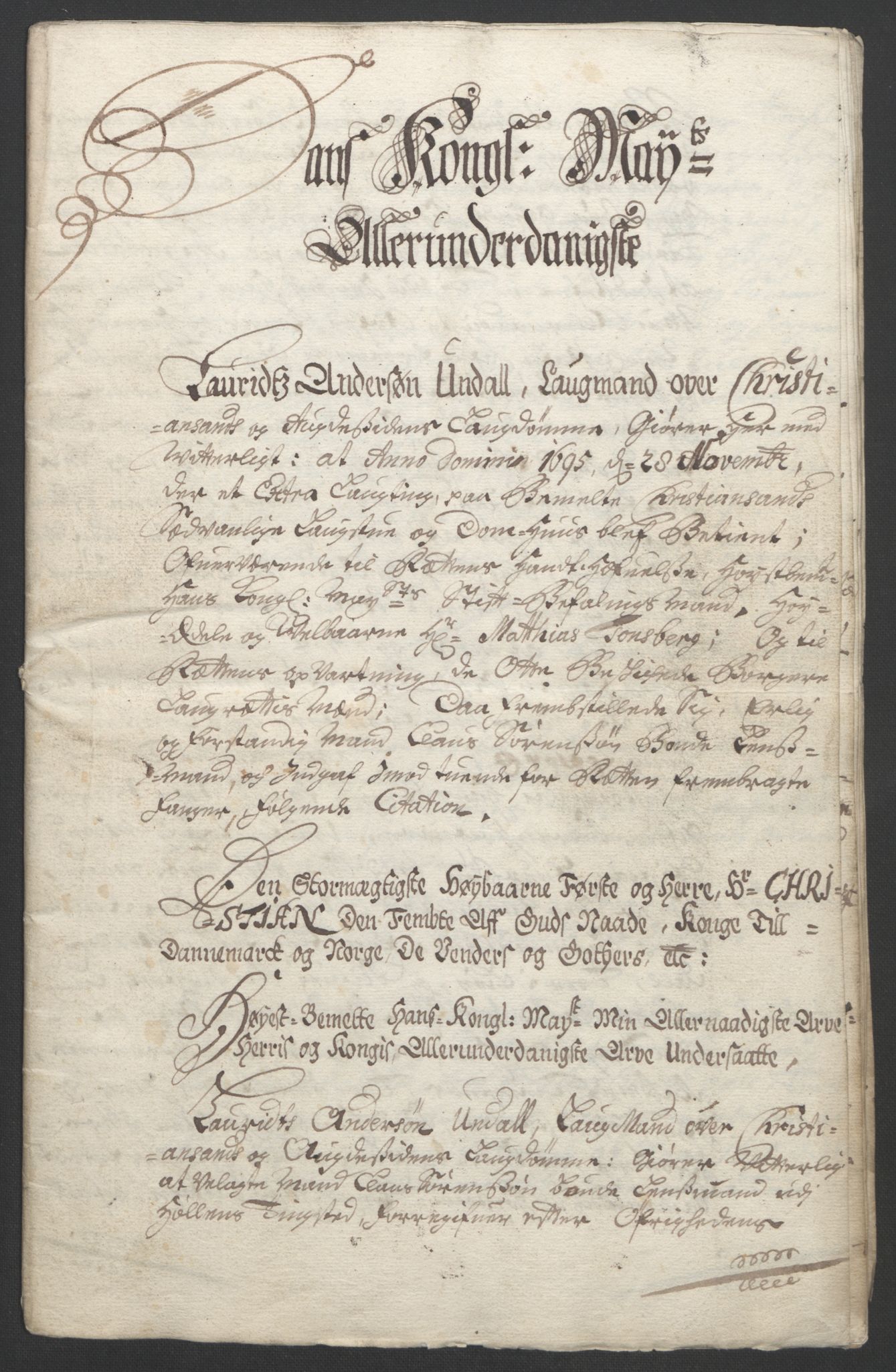 Rentekammeret inntil 1814, Reviderte regnskaper, Fogderegnskap, RA/EA-4092/R43/L2545: Fogderegnskap Lista og Mandal, 1694-1695, p. 335