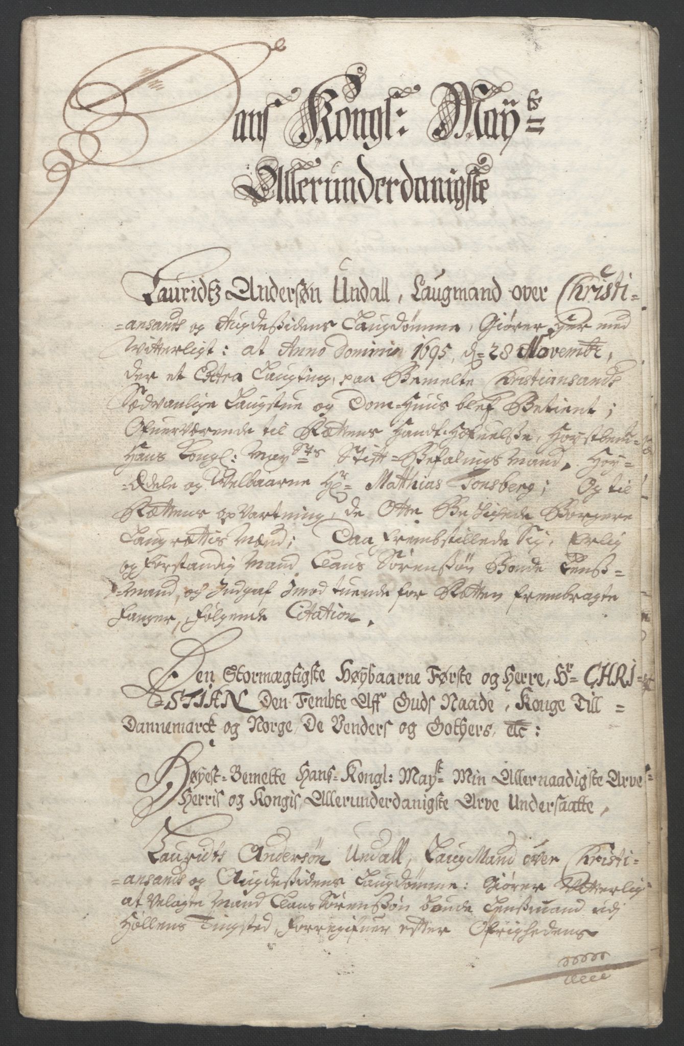 Rentekammeret inntil 1814, Reviderte regnskaper, Fogderegnskap, AV/RA-EA-4092/R43/L2545: Fogderegnskap Lista og Mandal, 1694-1695, p. 335