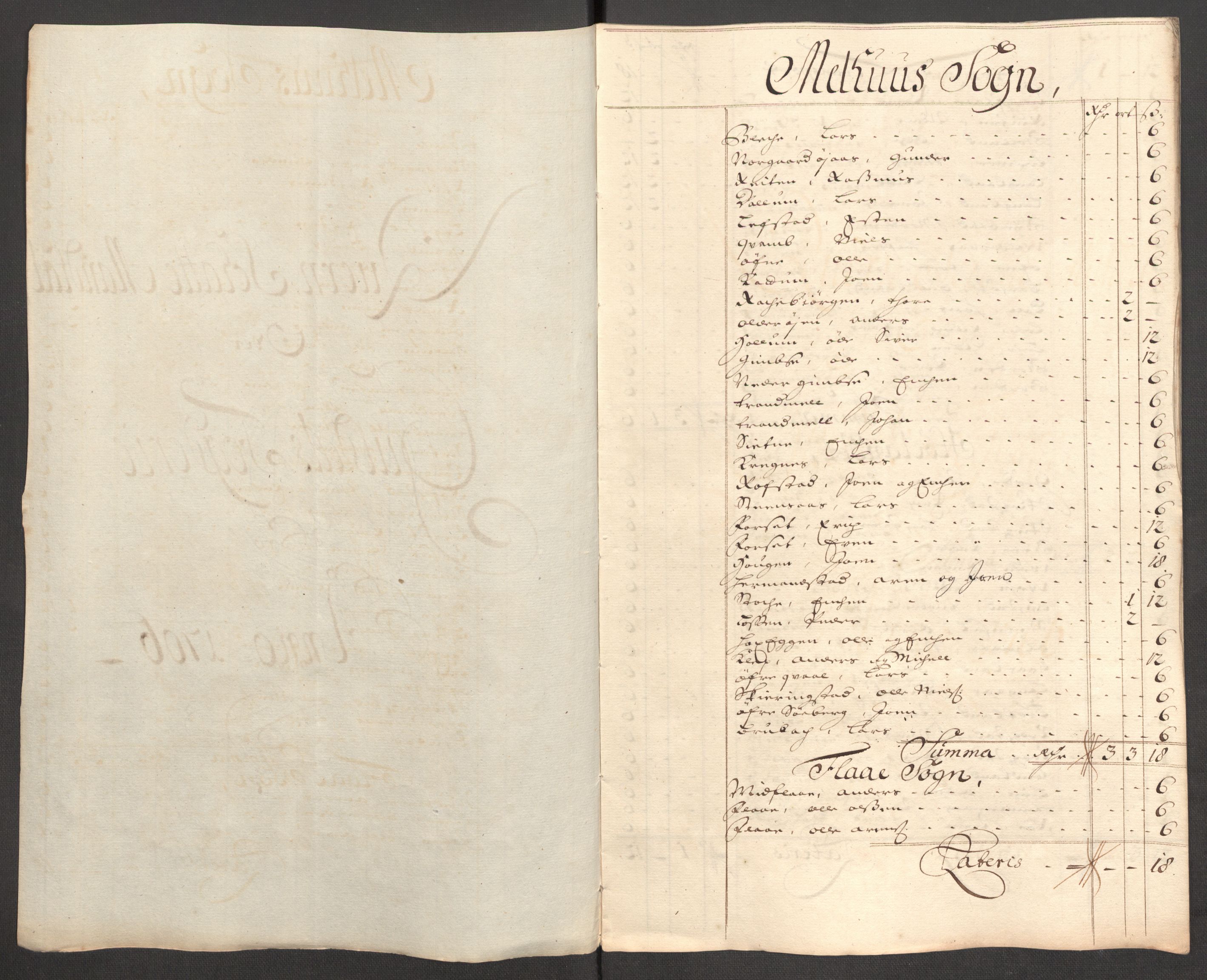 Rentekammeret inntil 1814, Reviderte regnskaper, Fogderegnskap, AV/RA-EA-4092/R60/L3956: Fogderegnskap Orkdal og Gauldal, 1706, p. 289