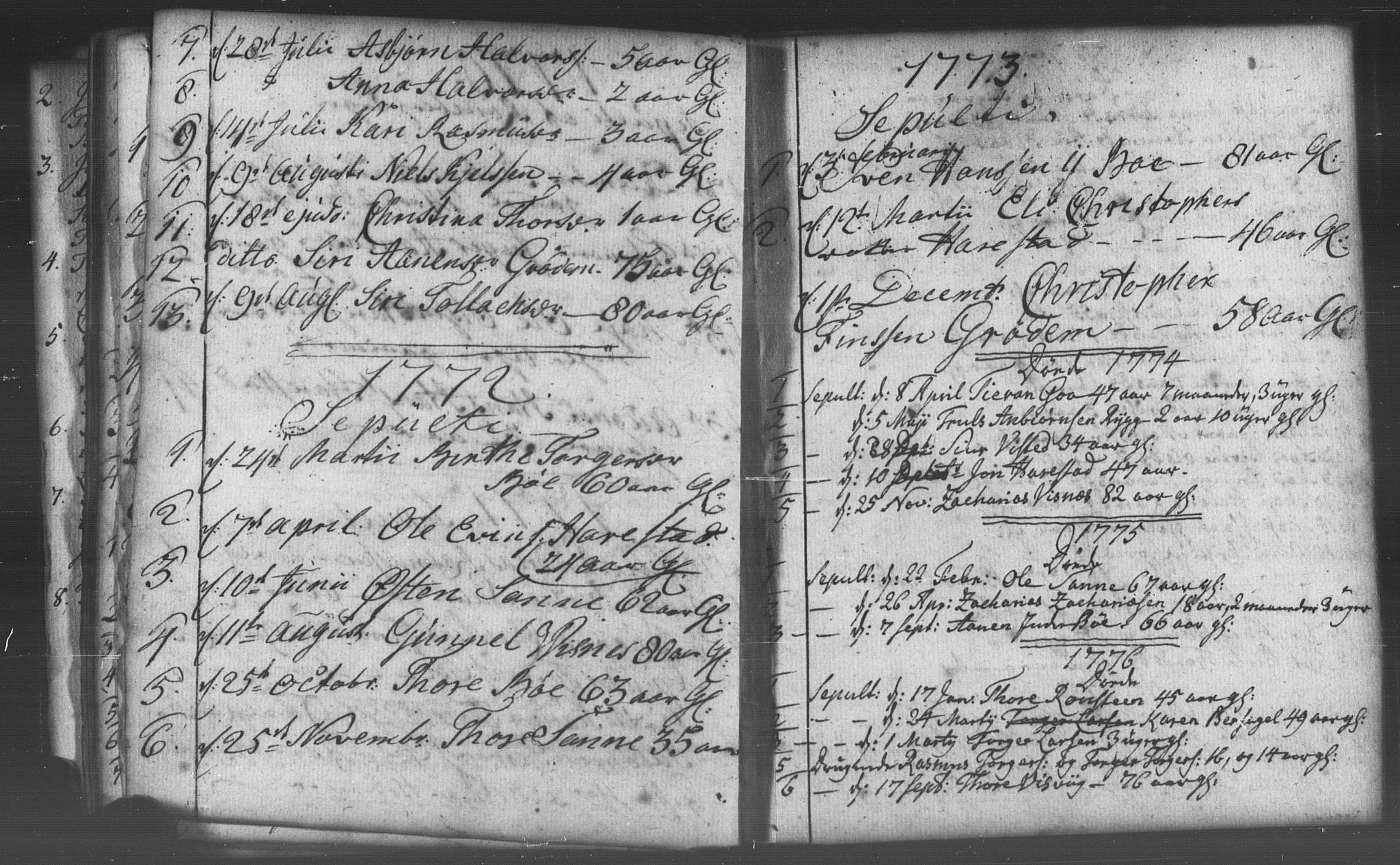 Domkirken sokneprestkontor, AV/SAST-A-101812/001/30/30BB/L0005: Parish register (copy) no. B 5 /2, 1760-1781