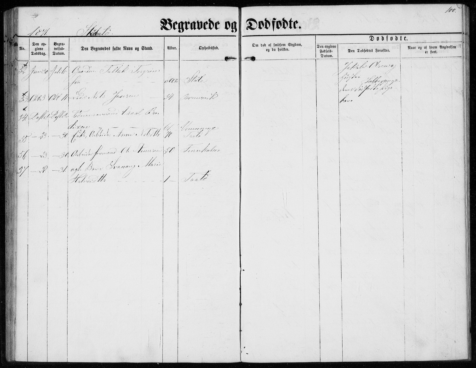 Sannidal kirkebøker, SAKO/A-296/F/Fa/L0012: Parish register (official) no. 12, 1860-1873, p. 100