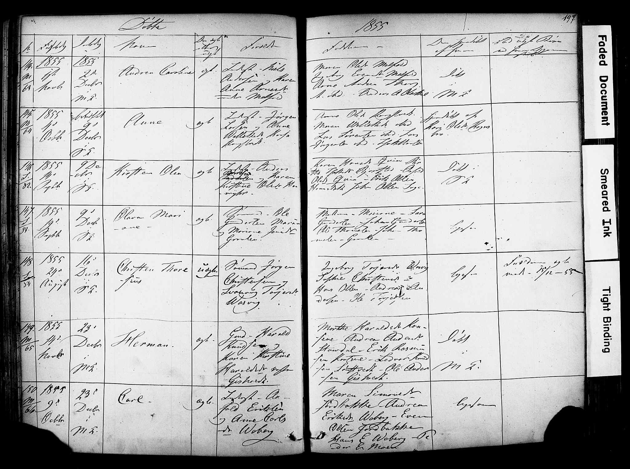 Solum kirkebøker, AV/SAKO-A-306/F/Fa/L0006: Parish register (official) no. I 6, 1844-1855, p. 197