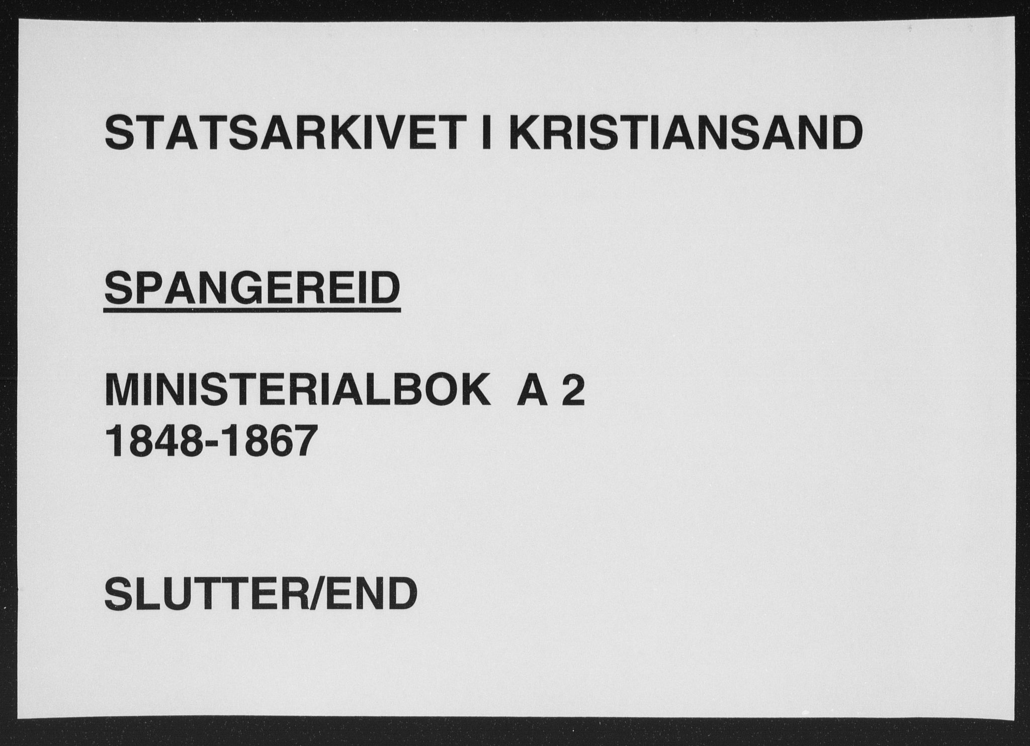 Sør-Audnedal sokneprestkontor, AV/SAK-1111-0039/F/Fa/Faa/L0002: Parish register (official) no. A 2, 1848-1867