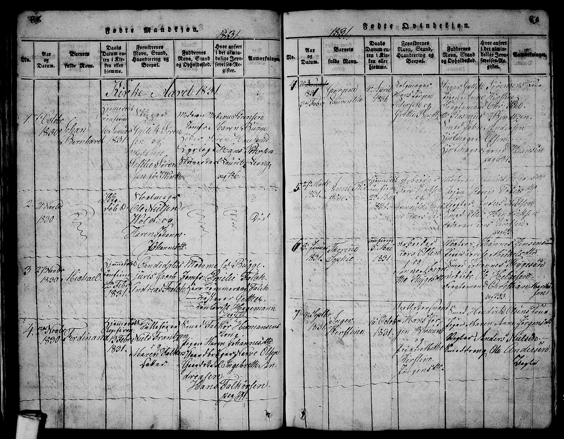 Larvik kirkebøker, AV/SAKO-A-352/G/Gb/L0001: Parish register (copy) no. II 1, 1818-1843, p. 88-89