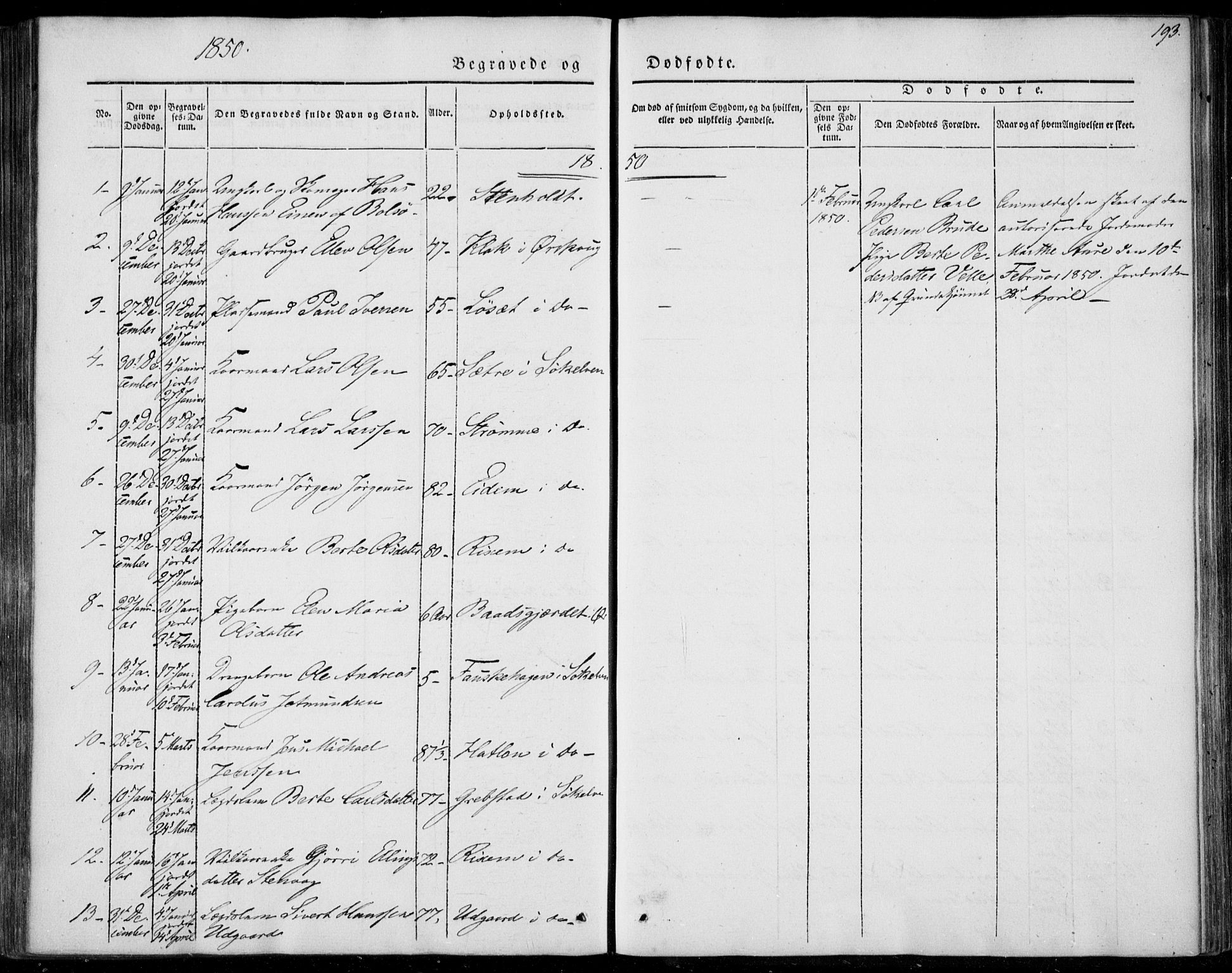 Ministerialprotokoller, klokkerbøker og fødselsregistre - Møre og Romsdal, AV/SAT-A-1454/522/L0312: Parish register (official) no. 522A07, 1843-1851, p. 193