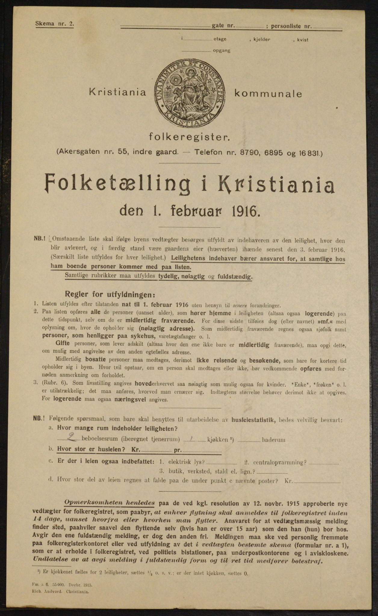 OBA, Municipal Census 1916 for Kristiania, 1916, p. 22348