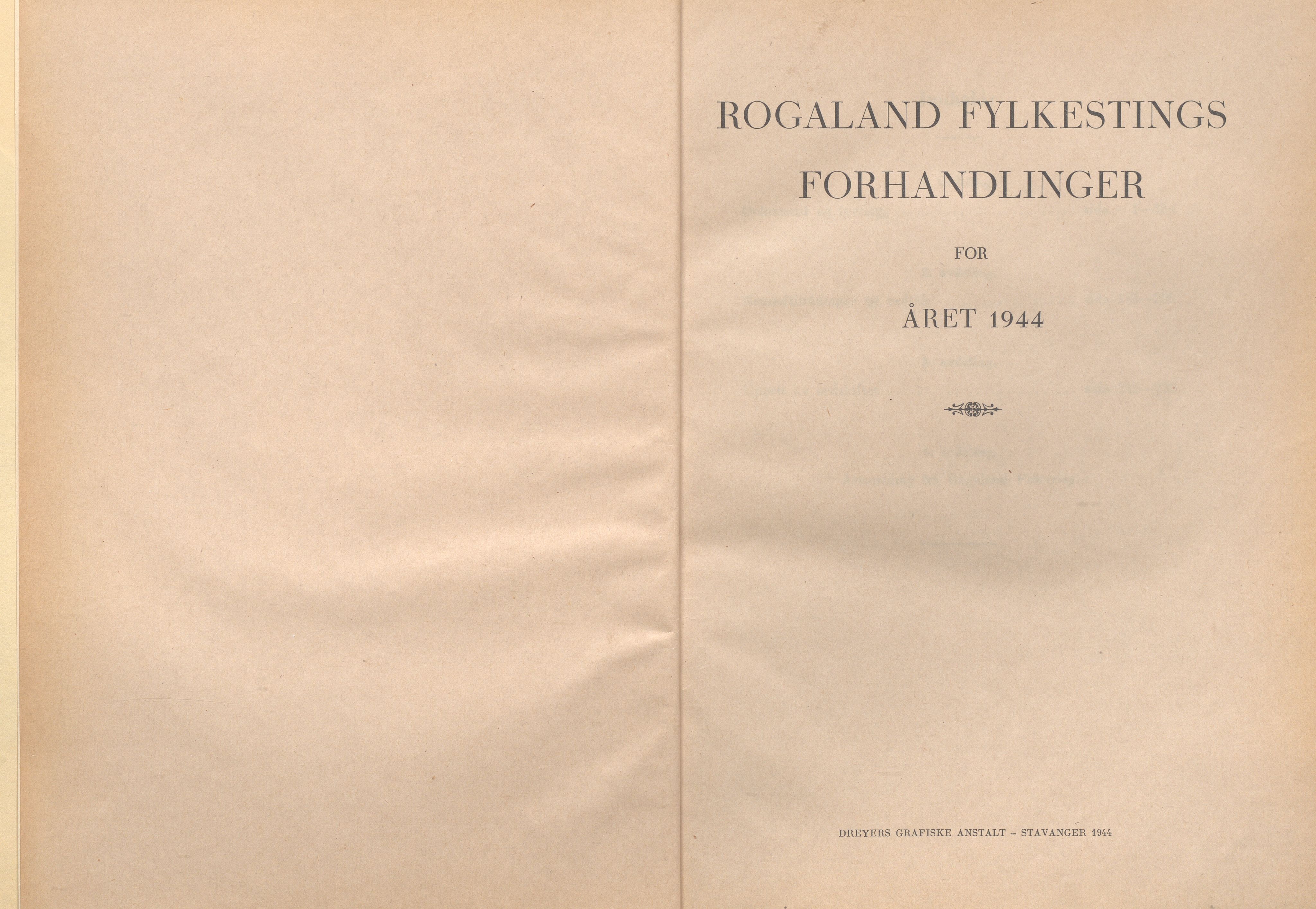 Rogaland fylkeskommune - Fylkesrådmannen , IKAR/A-900/A/Aa/Aaa/L0063: Møtebok , 1944