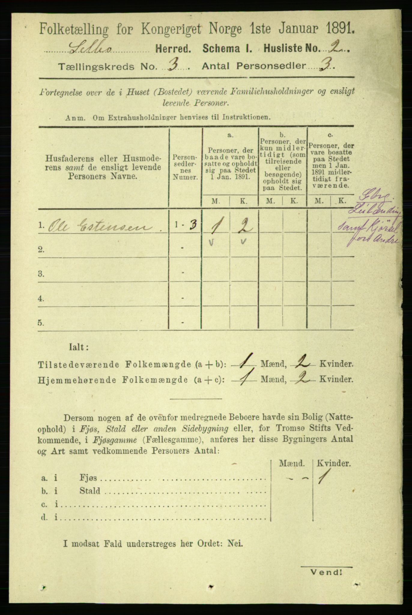 RA, 1891 census for 1664 Selbu, 1891, p. 577