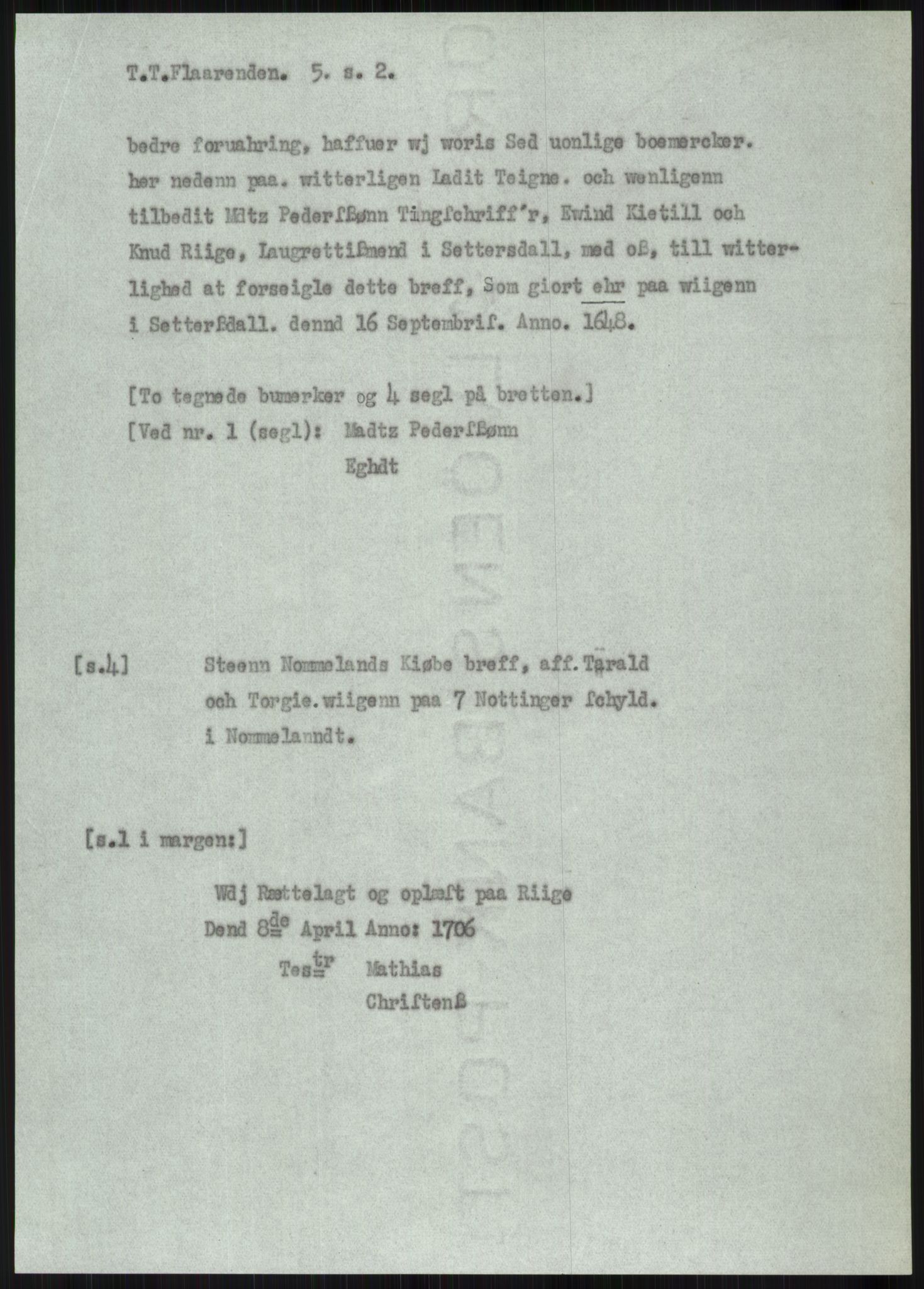 Samlinger til kildeutgivelse, Diplomavskriftsamlingen, AV/RA-EA-4053/H/Ha, p. 2006